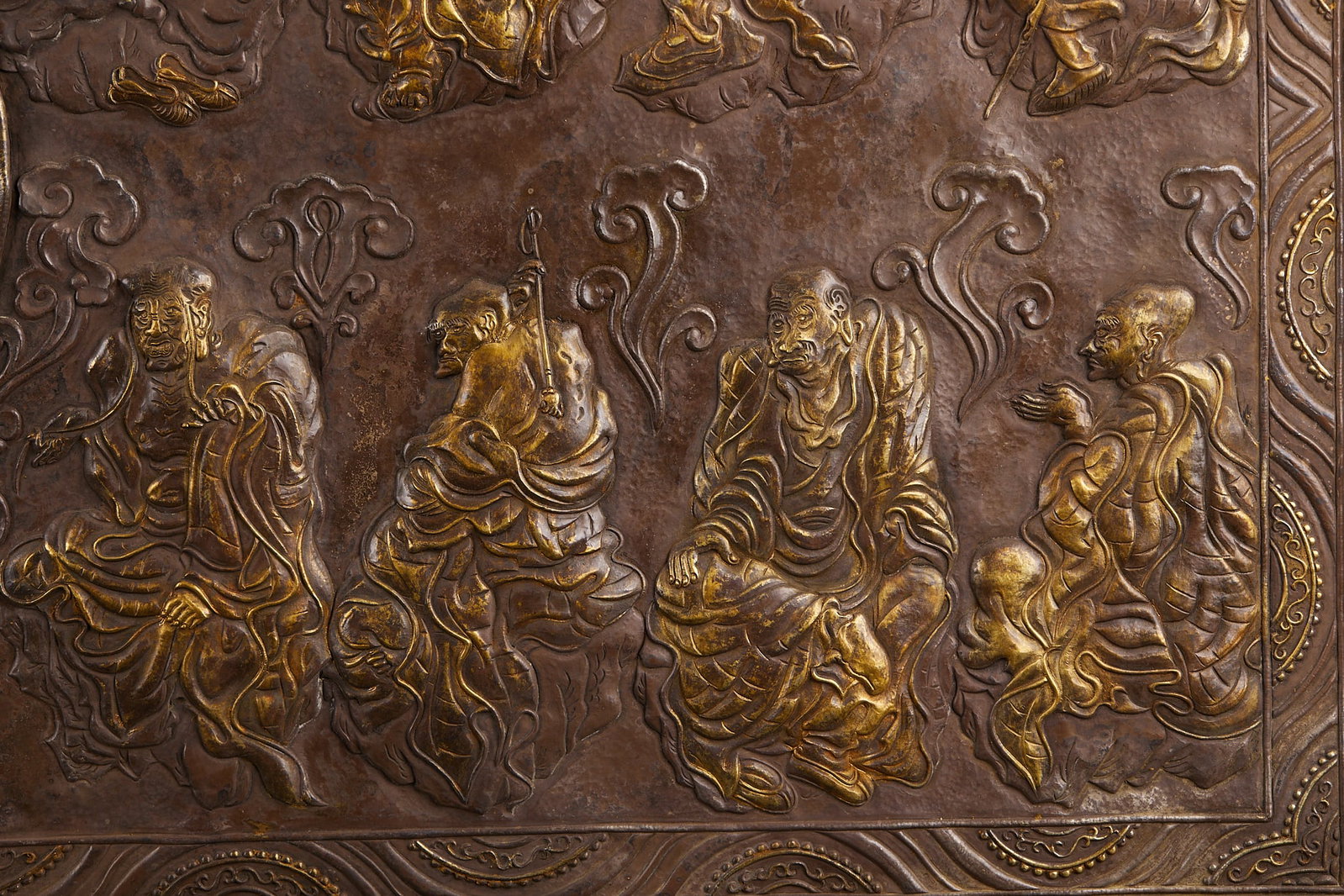 Silver Buddha Preaching Screen - 13