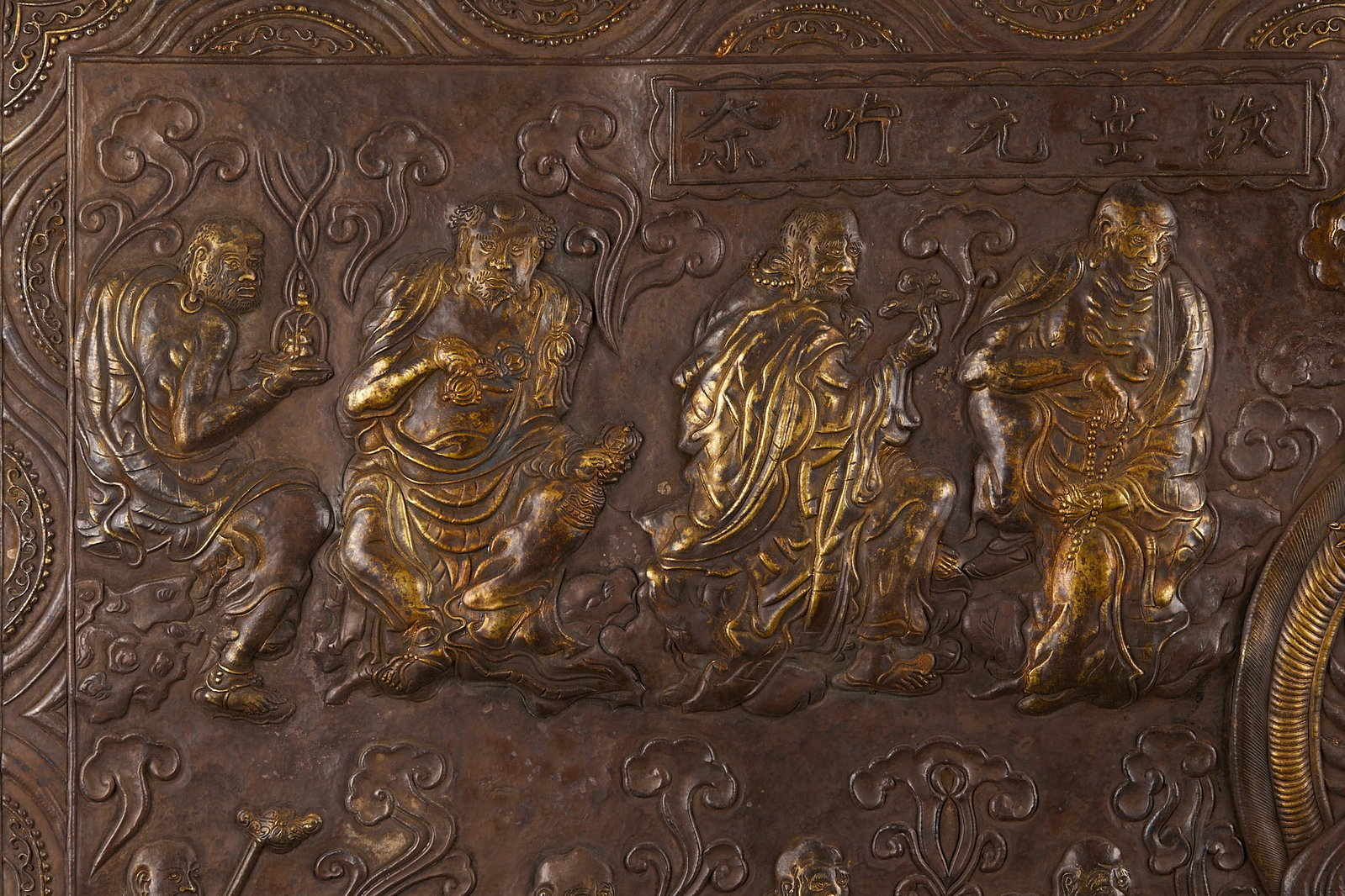 Silver Buddha Preaching Screen - 15
