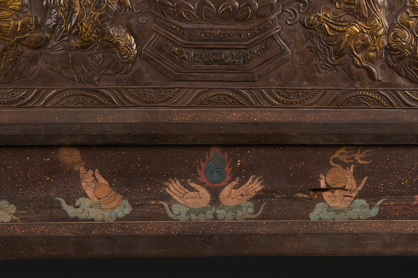 Silver Buddha Preaching Screen - 2