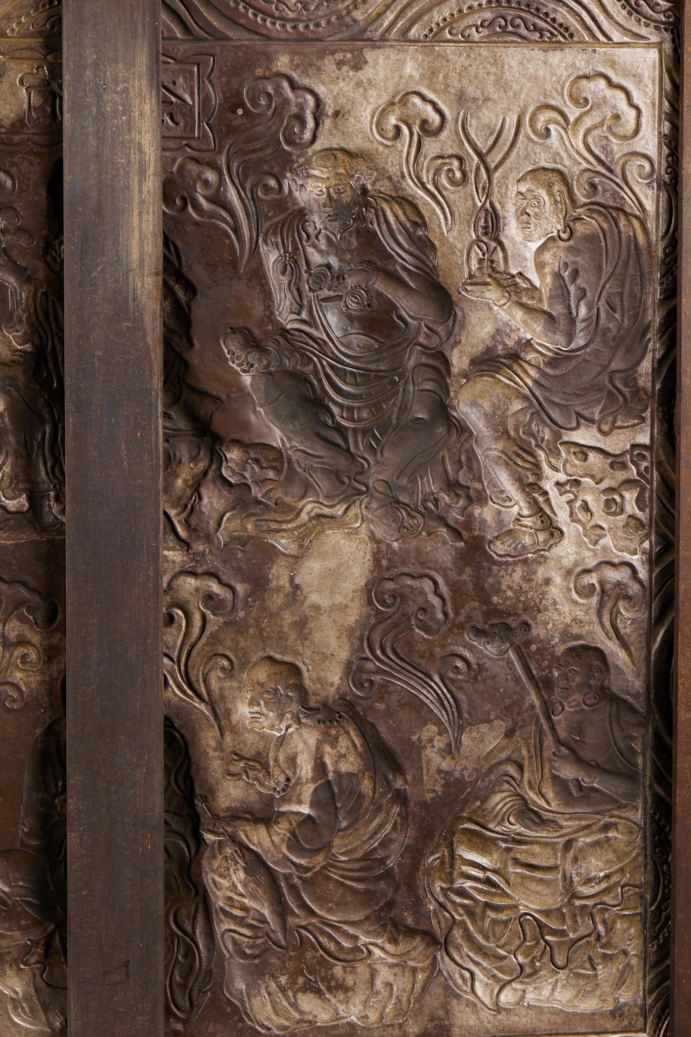 Silver Buddha Preaching Screen - 9