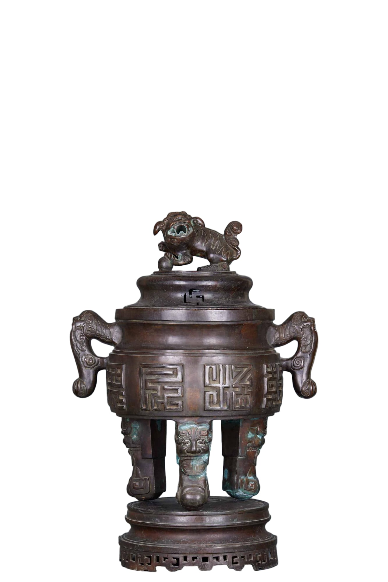 Bronze Double-Lion-Handle Censer (1 of 15)