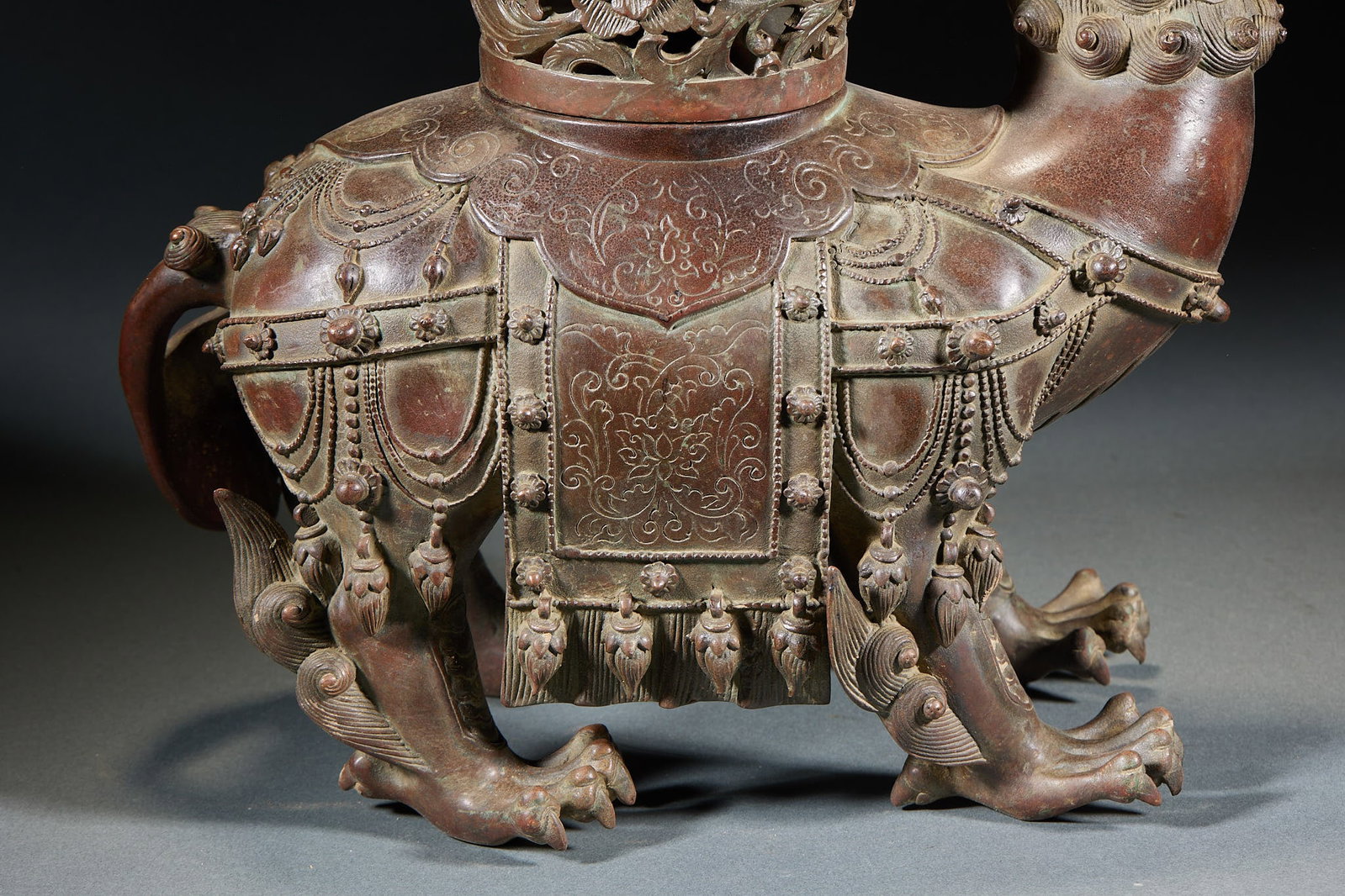 Bronze Lion Censer - 10