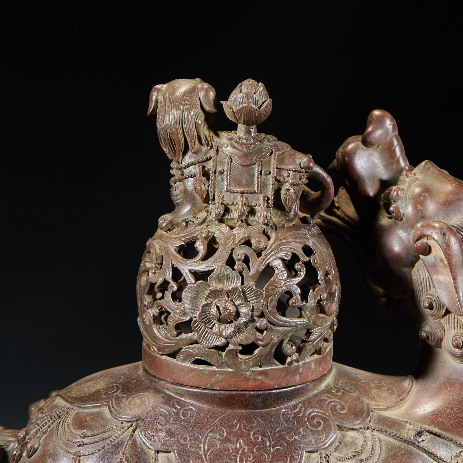 Bronze Lion Censer - 11