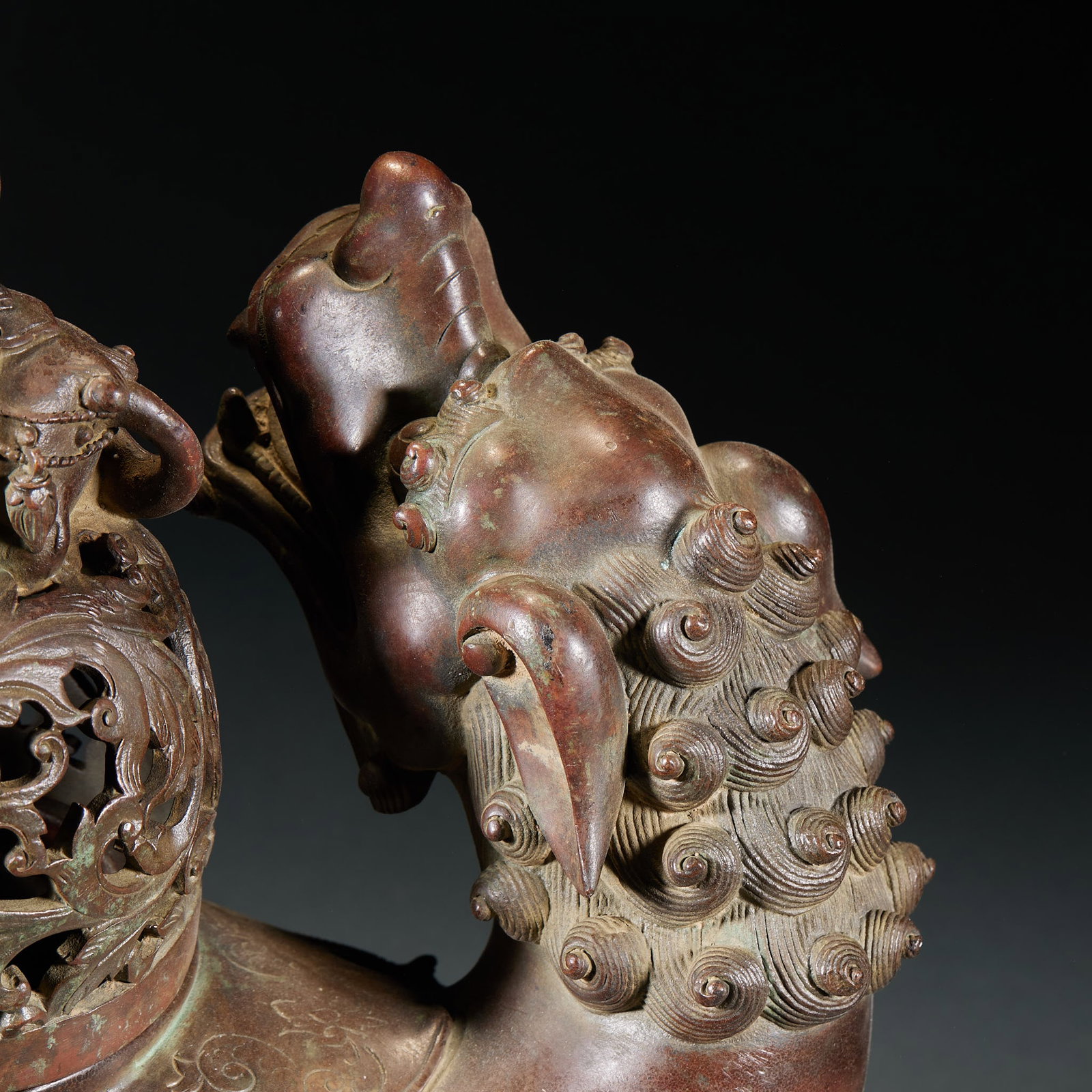 Bronze Lion Censer - 12