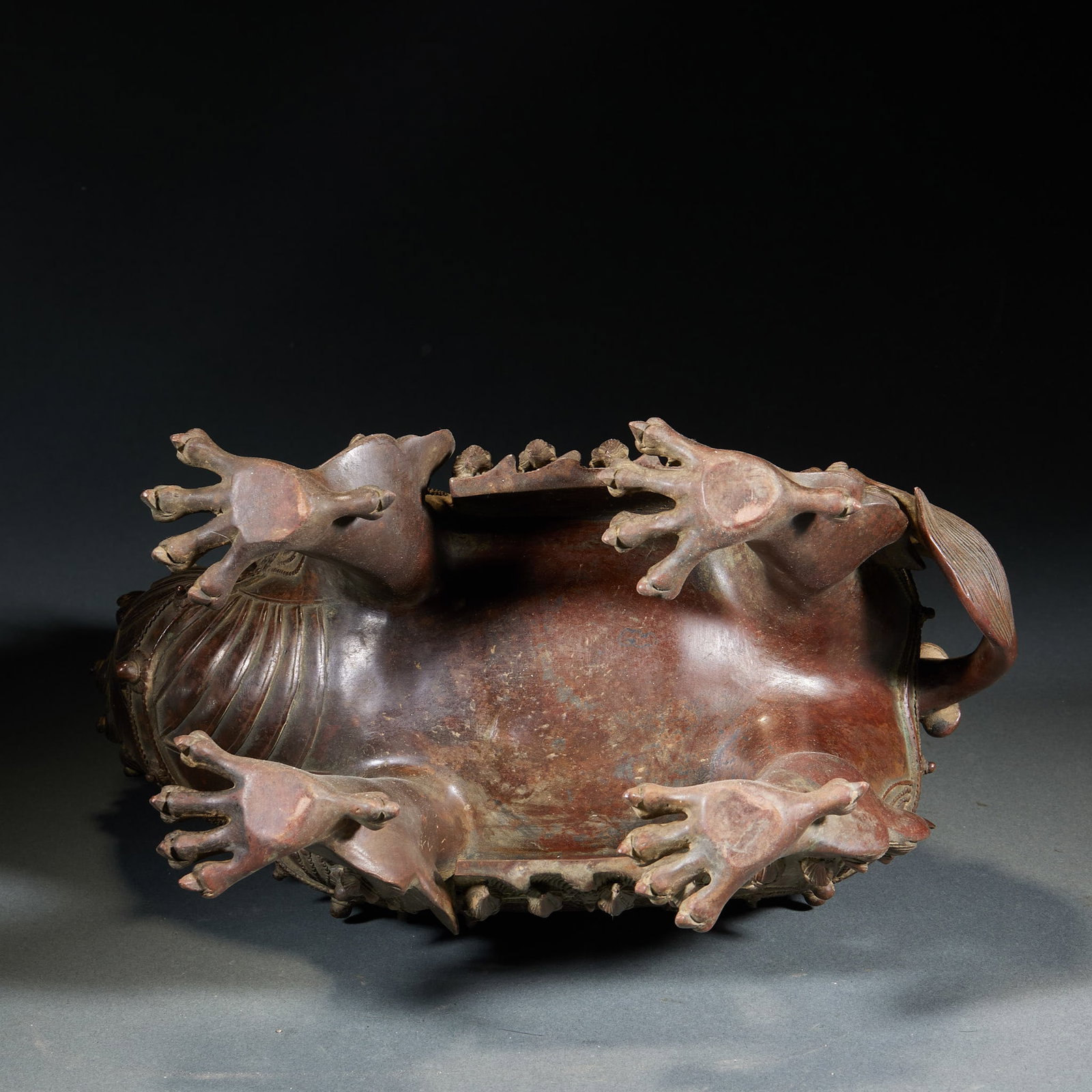 Bronze Lion Censer - 4