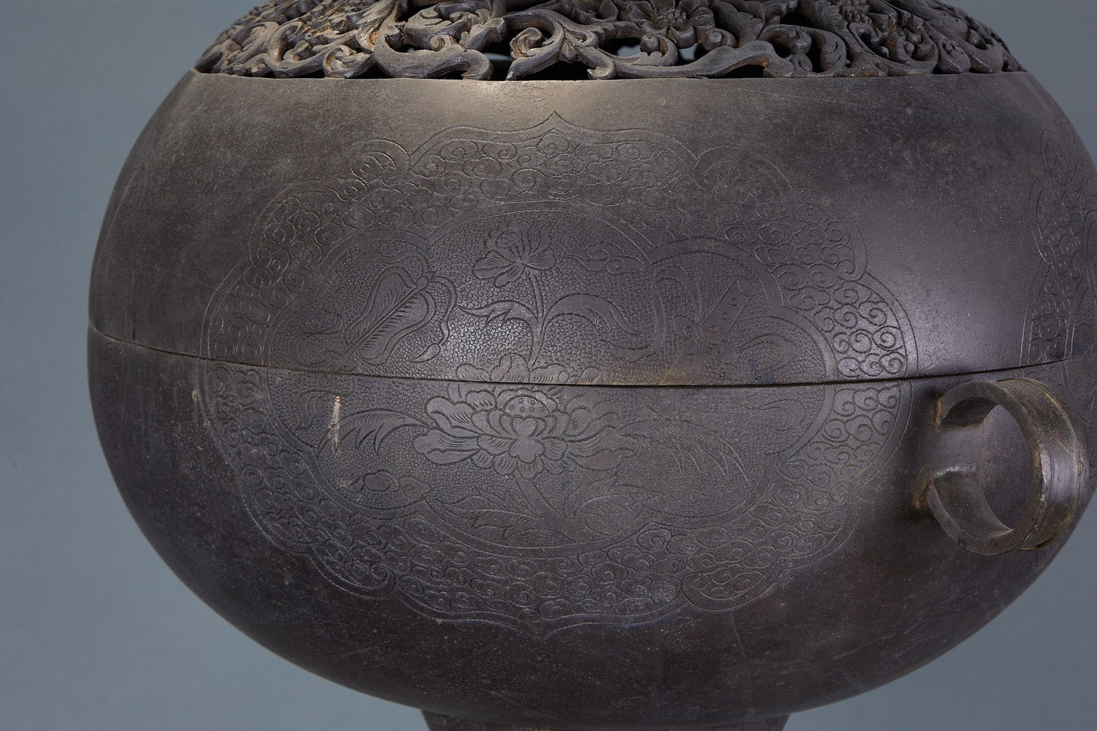 Bronze Bean-Shaped Censer - 12