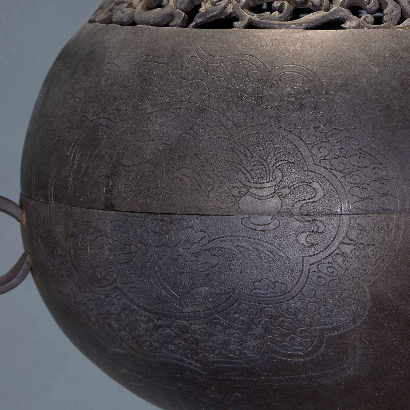 Bronze Bean-Shaped Censer - 14