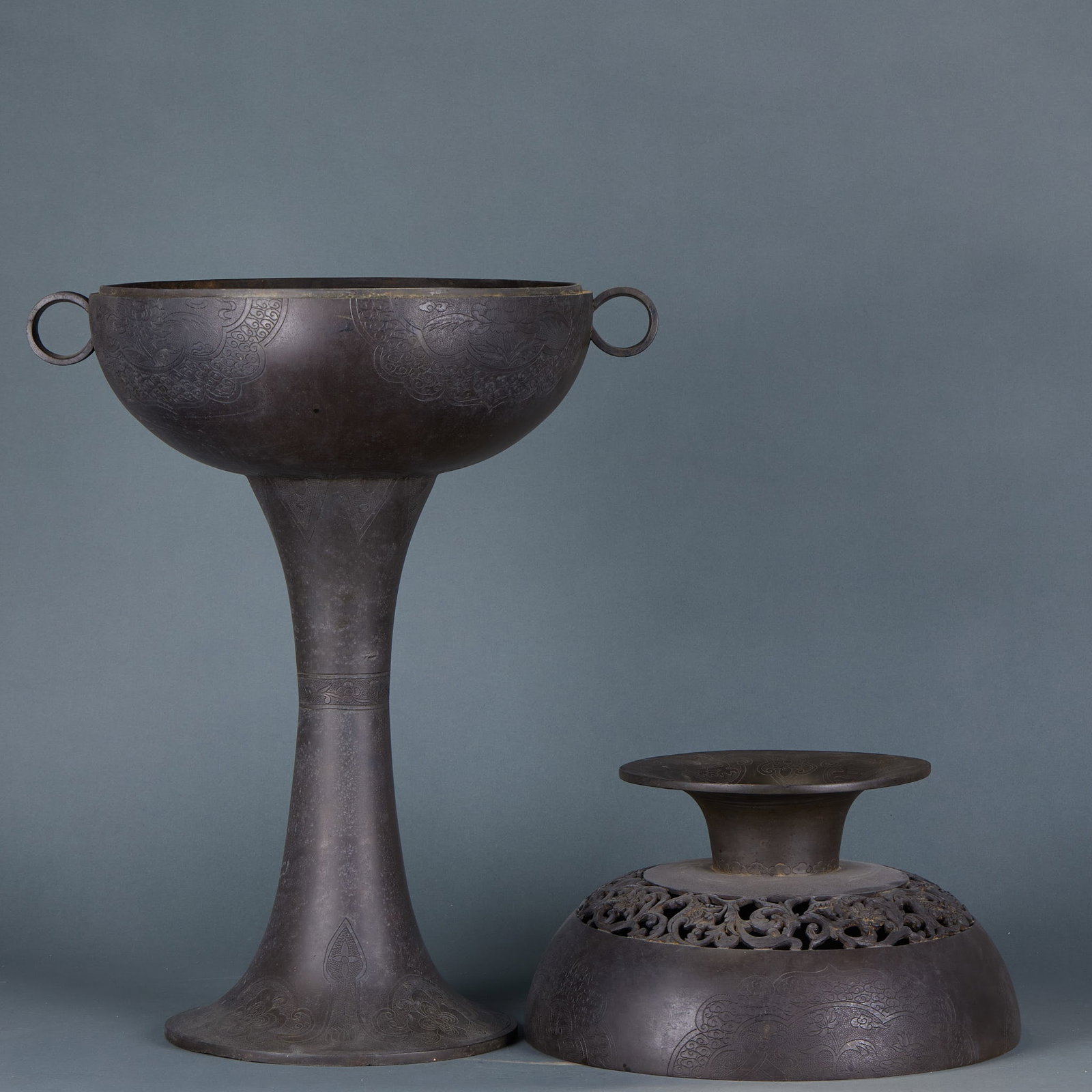 Bronze Bean-Shaped Censer - 3