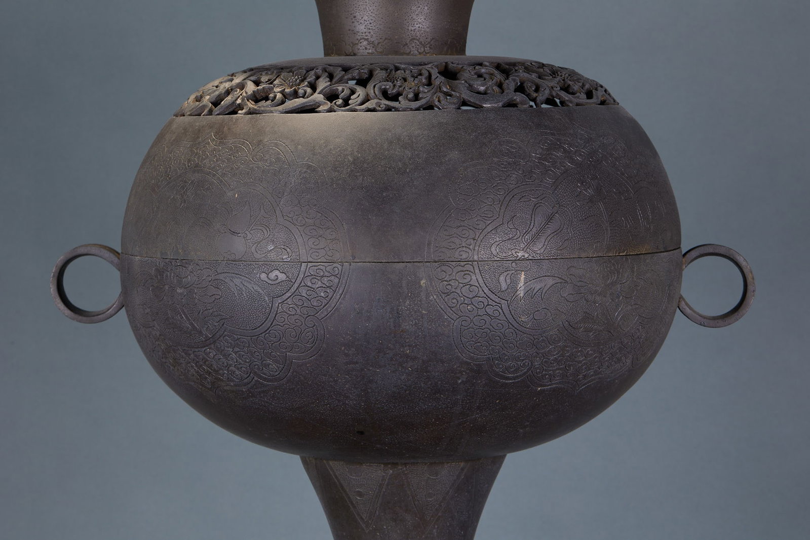 Bronze Bean-Shaped Censer - 8
