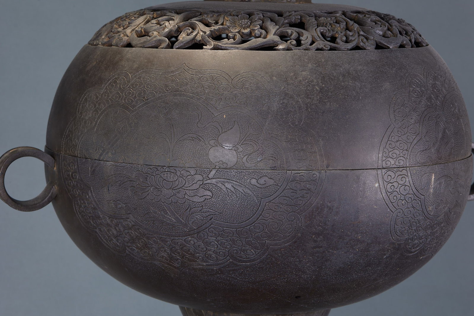 Bronze Bean-Shaped Censer - 9