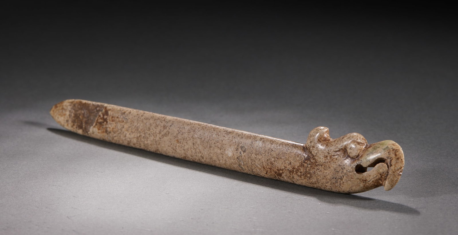 Hongshan Culture Dragon-Head Knife (1 of 4)