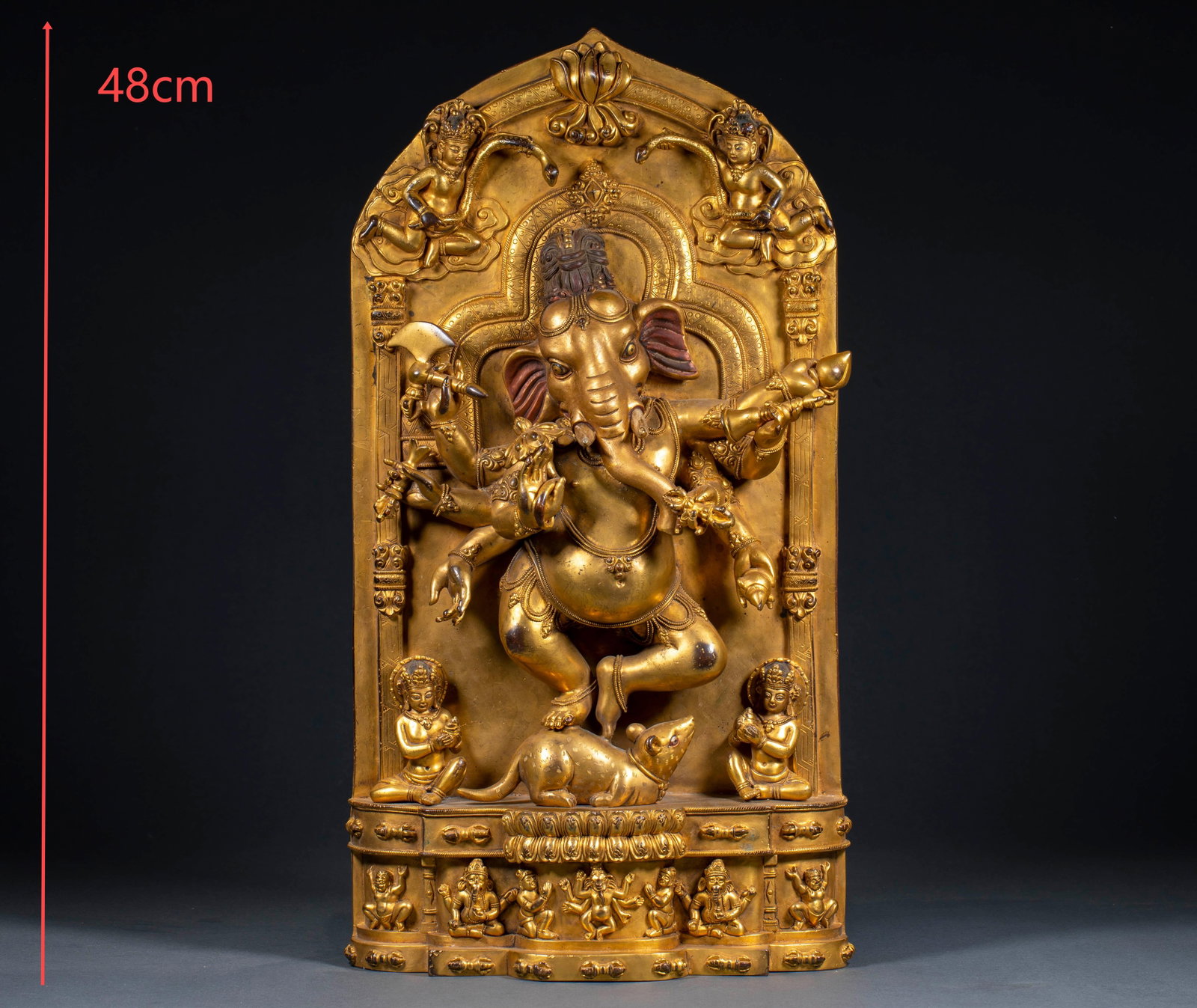 ElephantHeaded God of Wealth: ElephantHeaded God of WealthH 48 cm, L 25 cm, W 8.5 cm