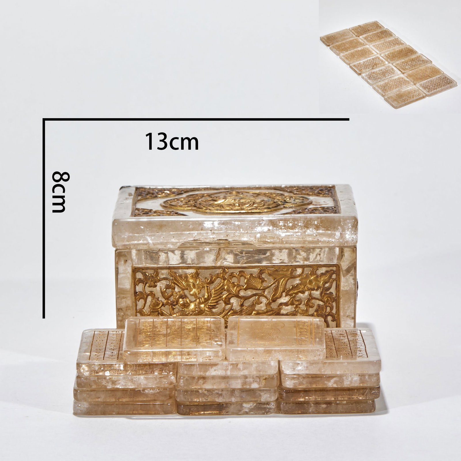 Boxed Set of Liao Crystal Inlaid Diamond Sutra Manuscripts (1 of 15)