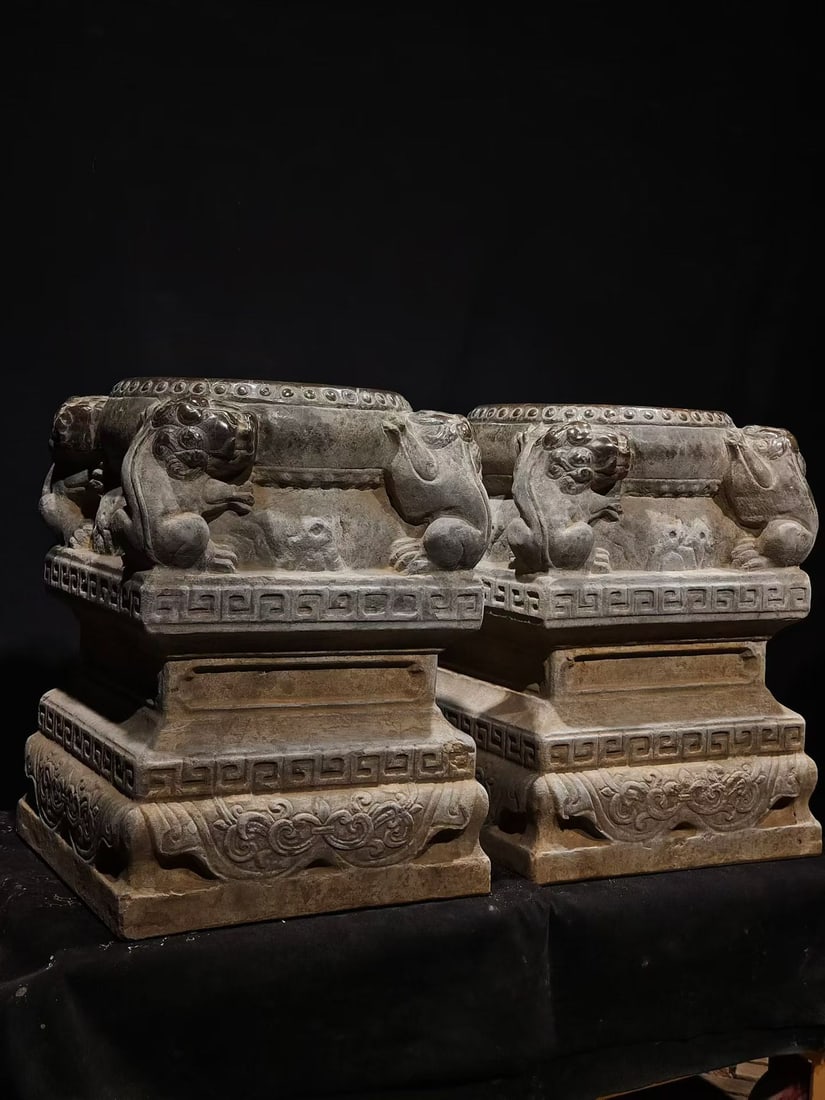 Bluestone Column Cap Stone - 9