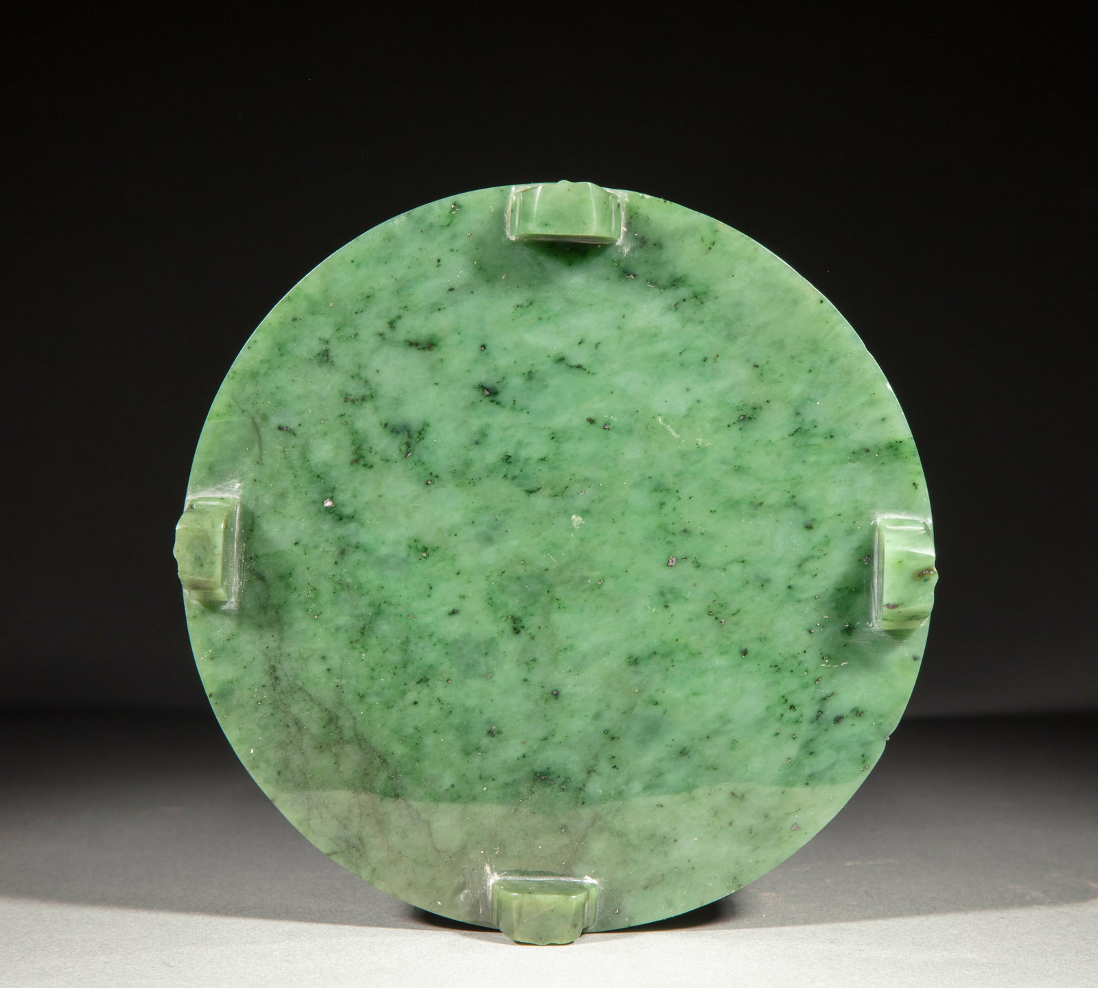Hetian Jasper Brush Pot Carved with Figures and Pavilions - 10