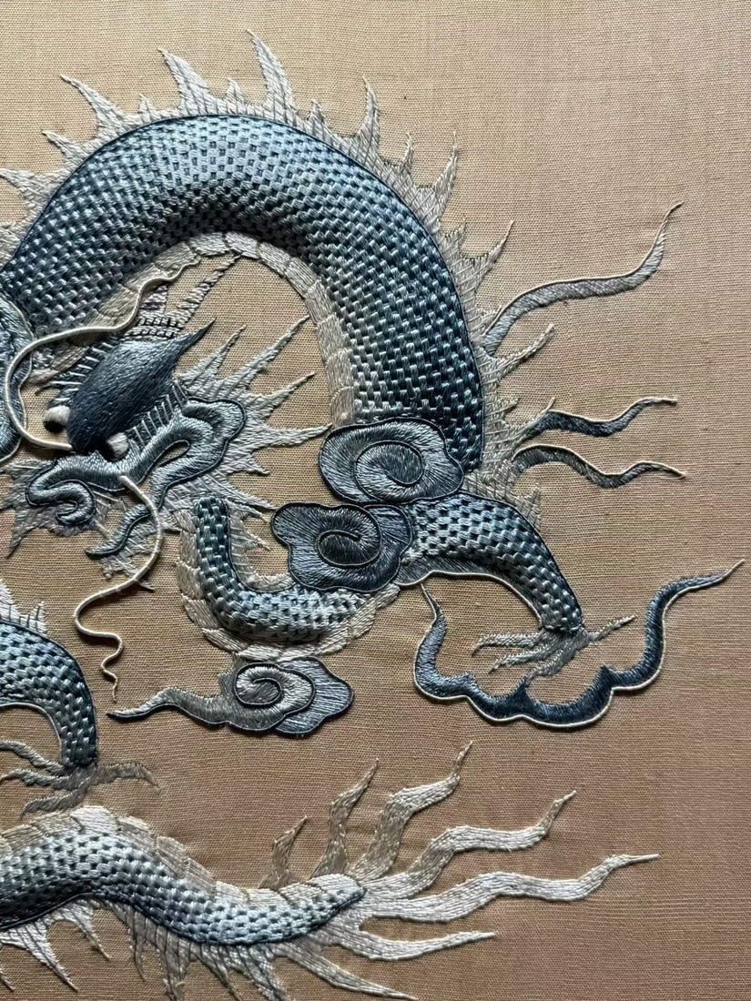 Qing Dynasty Dragon Pattern Embroidery - 3