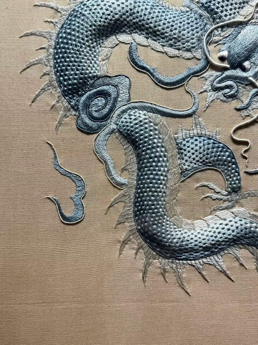 Qing Dynasty Dragon Pattern Embroidery - 4