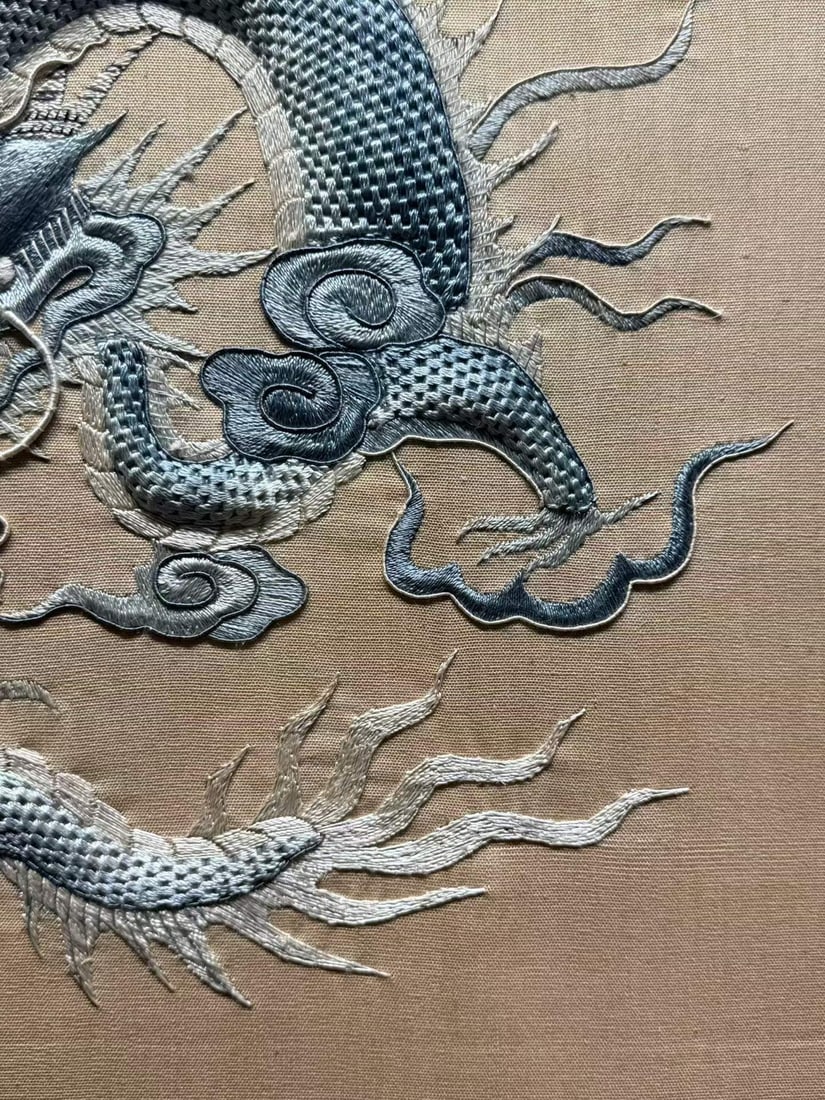 Qing Dynasty Dragon Pattern Embroidery - 5