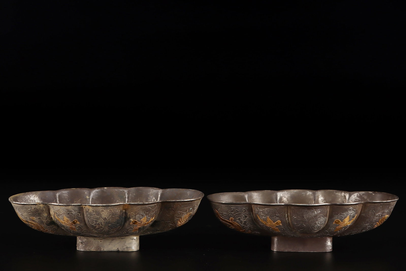 Tang Dynasty Solid Silver Tall Cup - 3