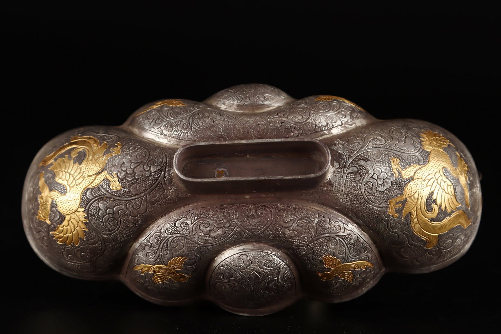 Tang Dynasty Solid Silver Tall Cup - 9