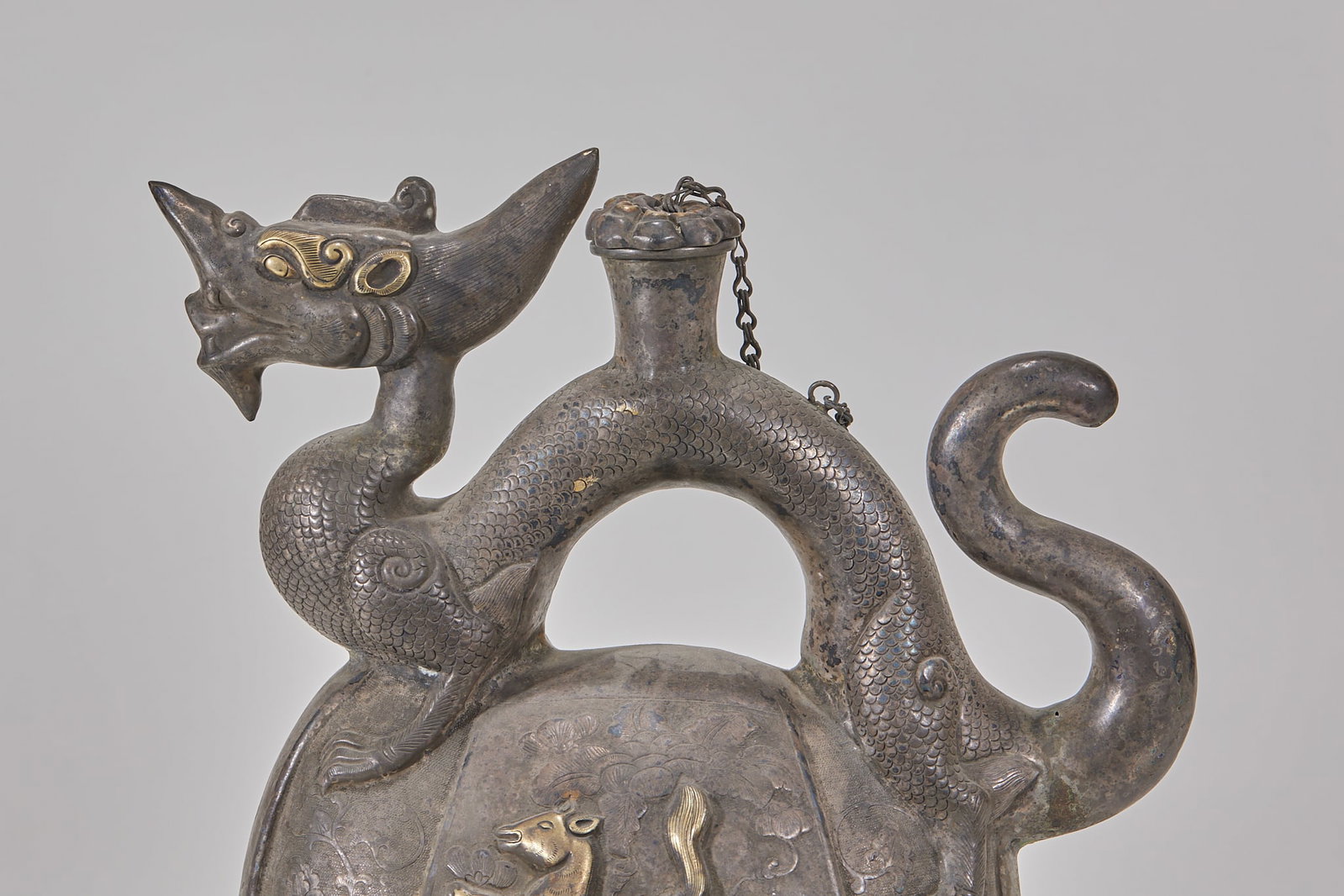 Solid Silver Gilt Dragon Ewer - 2