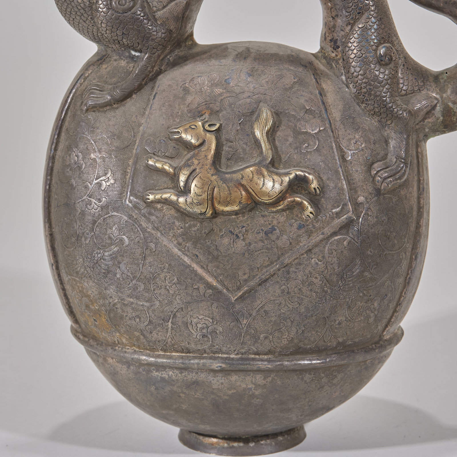 Solid Silver Gilt Dragon Ewer - 3