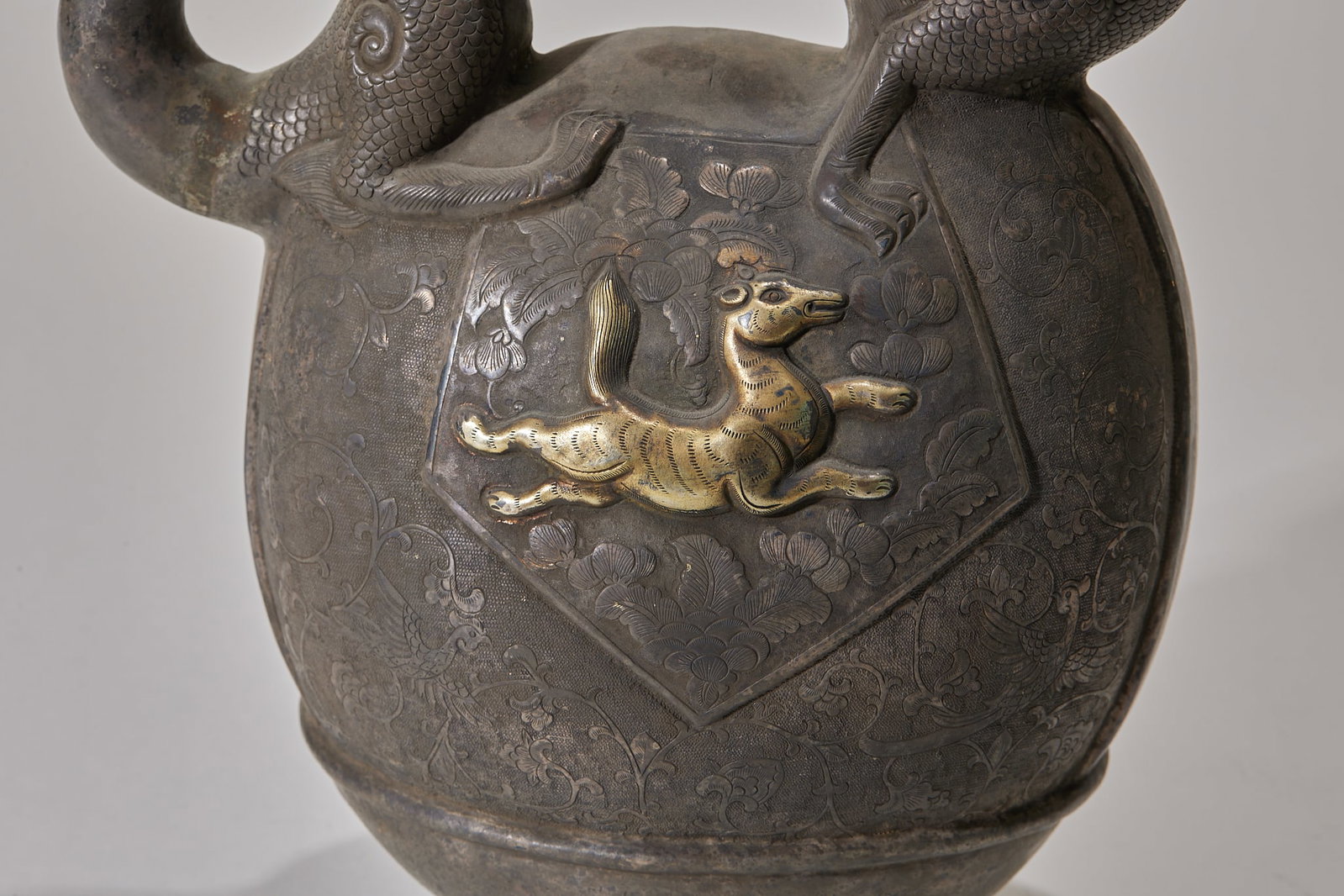 Solid Silver Gilt Dragon Ewer - 6