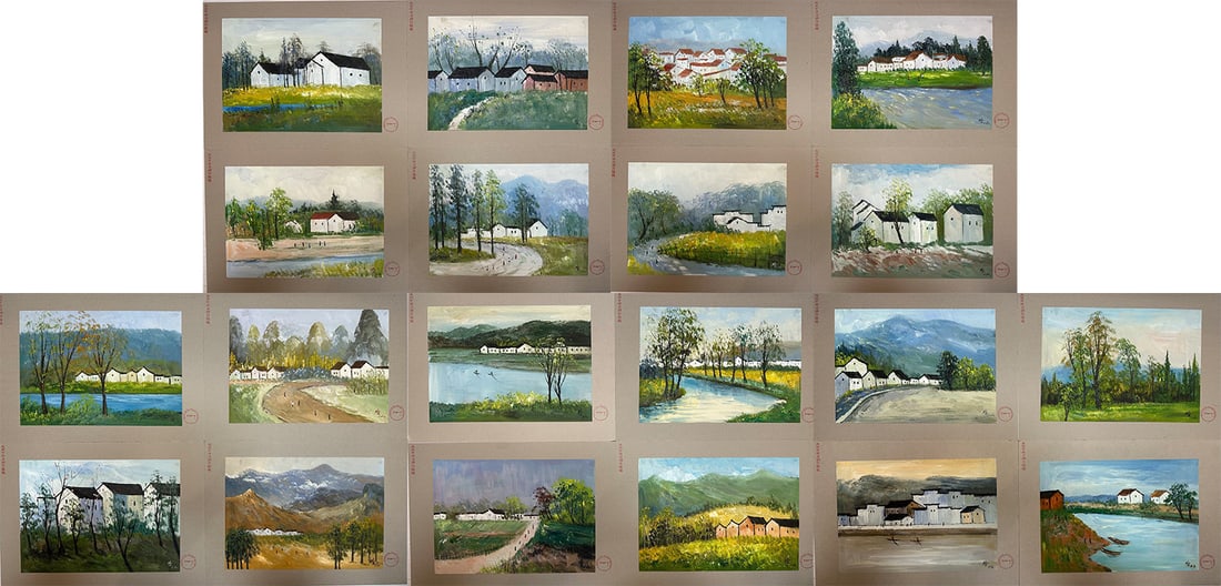 20 Oil Paintings by Wu Guanzhong (1 of 10)