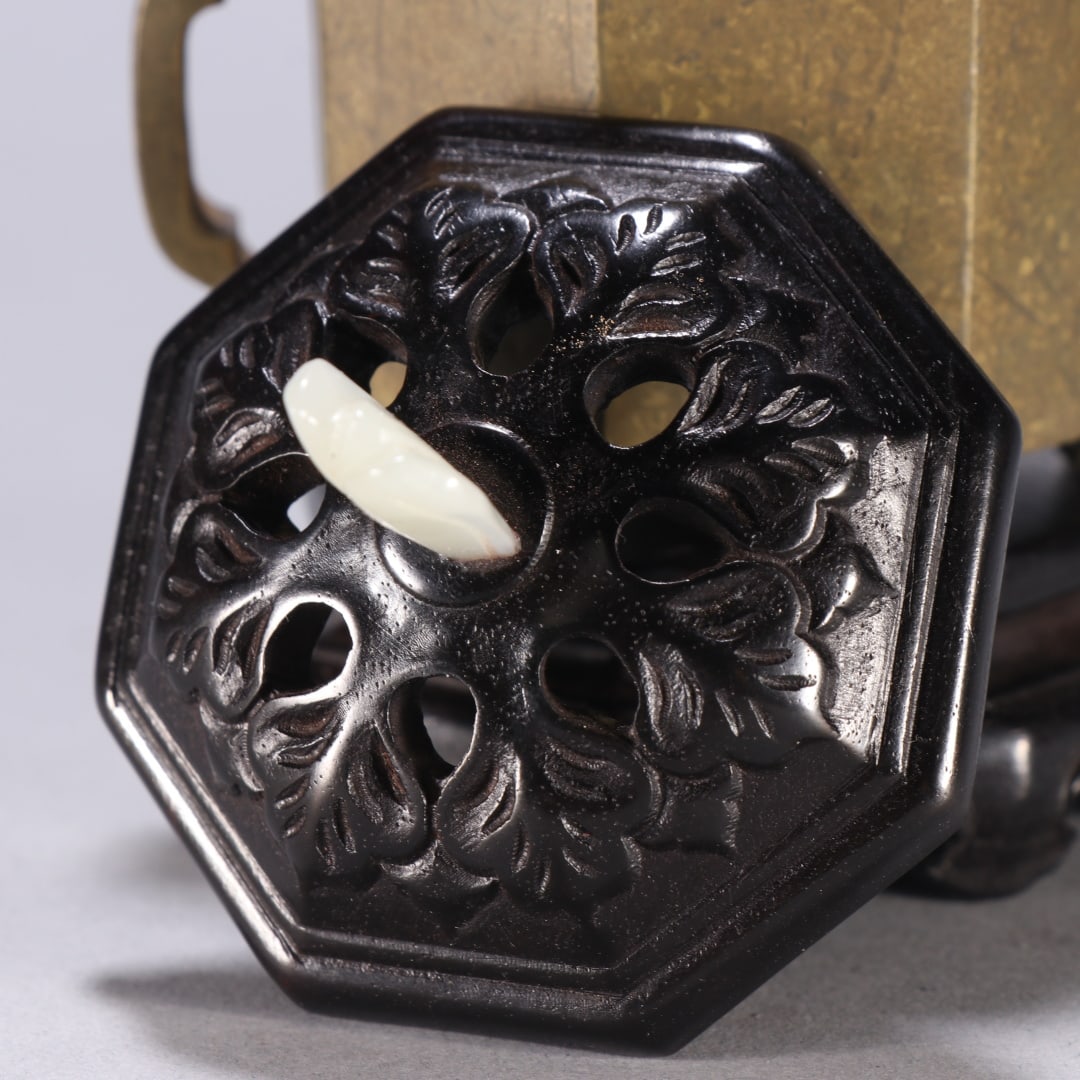 Bronze Octagonal TwoEar Incense Burner - 3
