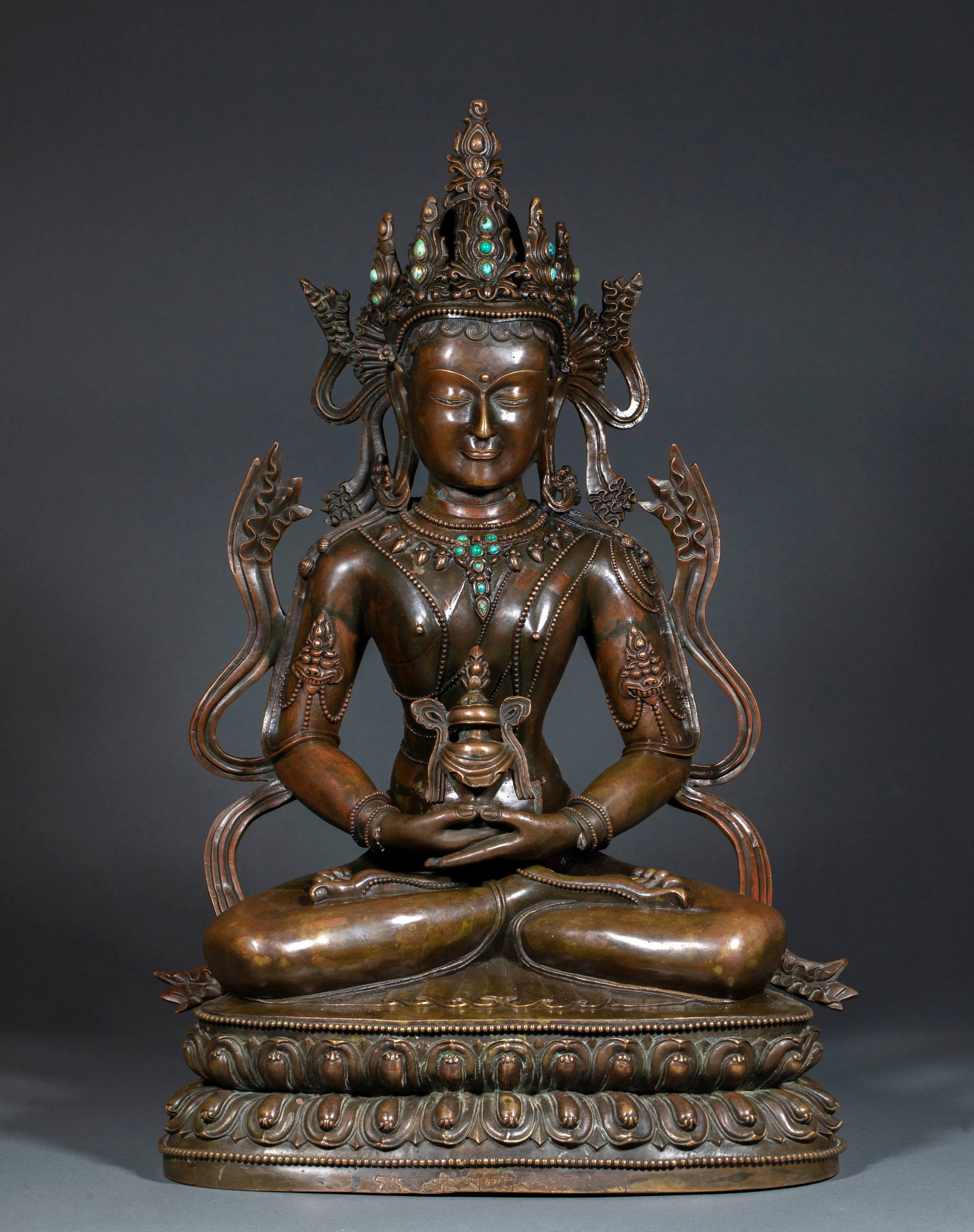 Alloy Bronze Statue of Longevity Buddha (1 of 14)