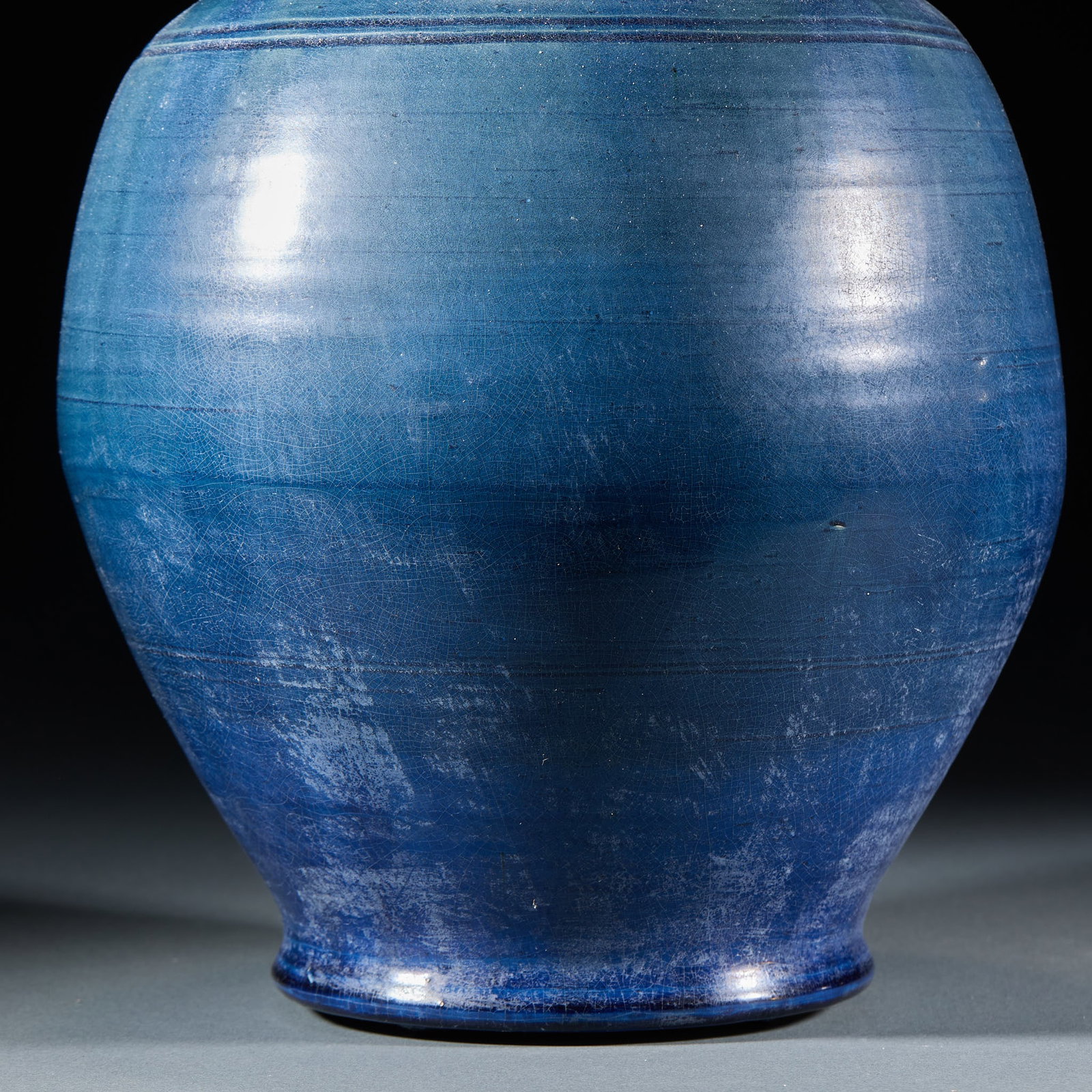 Blue Glaze Jar - 2