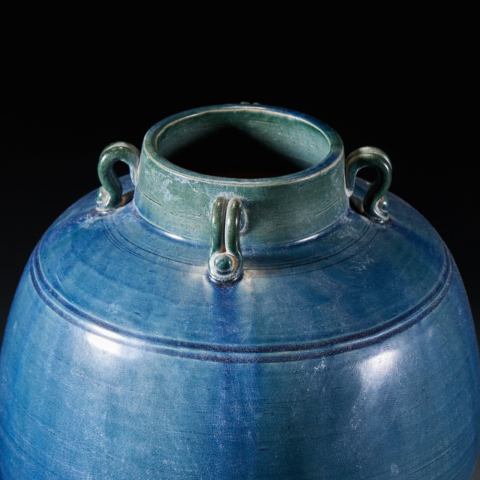 Blue Glaze Jar - 5