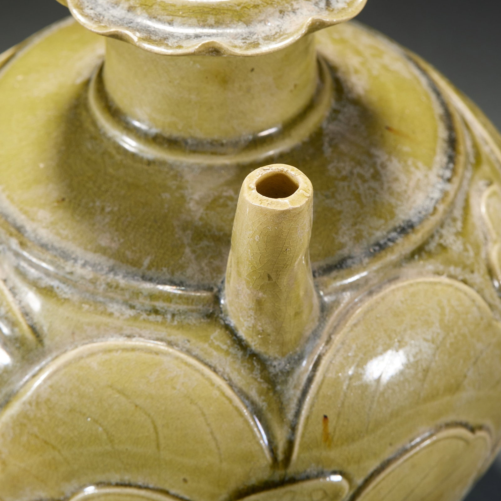 PreMing TeaDust Glaze BeastHead ReverseFlow Wine Pot - 3