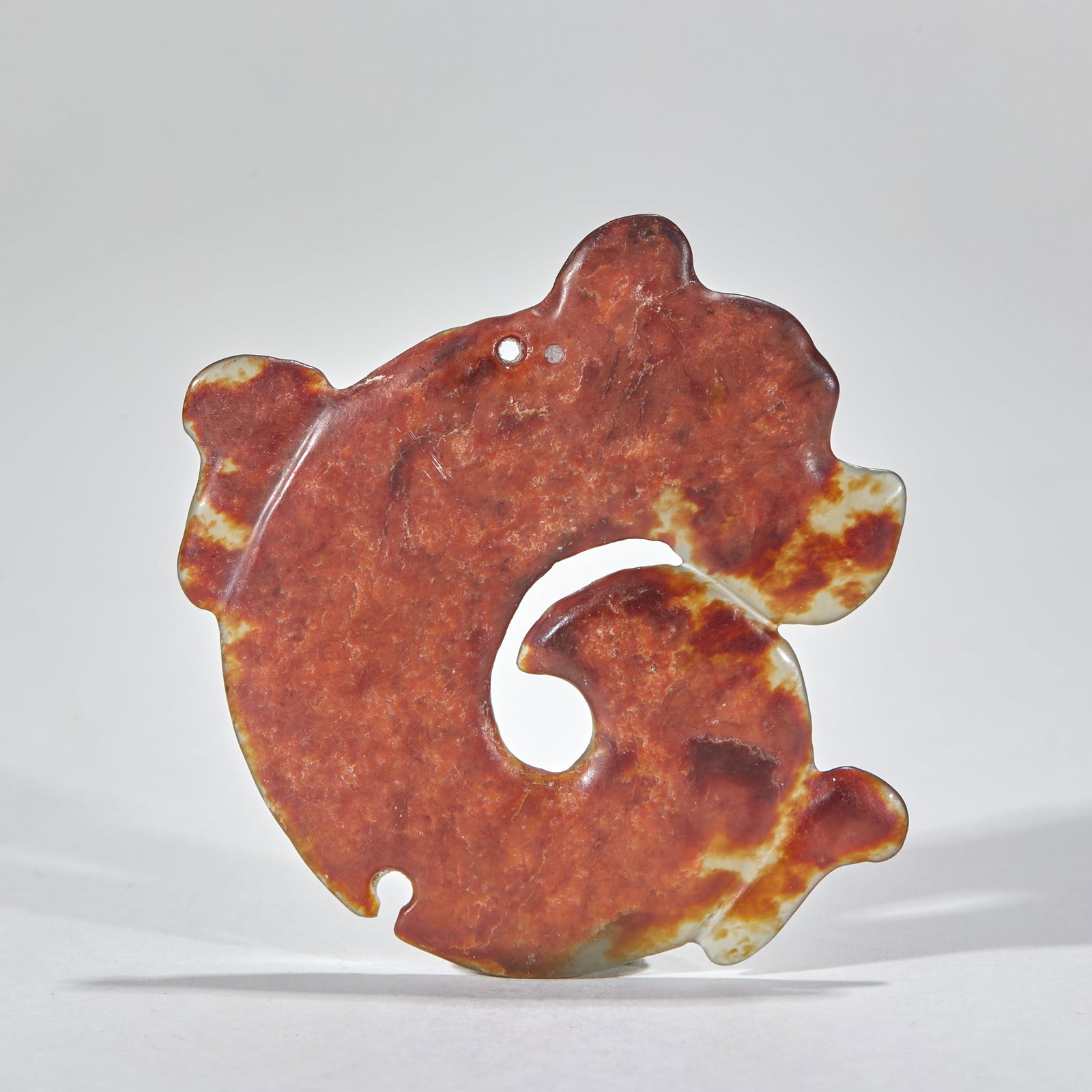 Hongshan Culture Jade Artefact: Hongshan Culture Jade ArtefactL 6.7 cm, W 6 cm