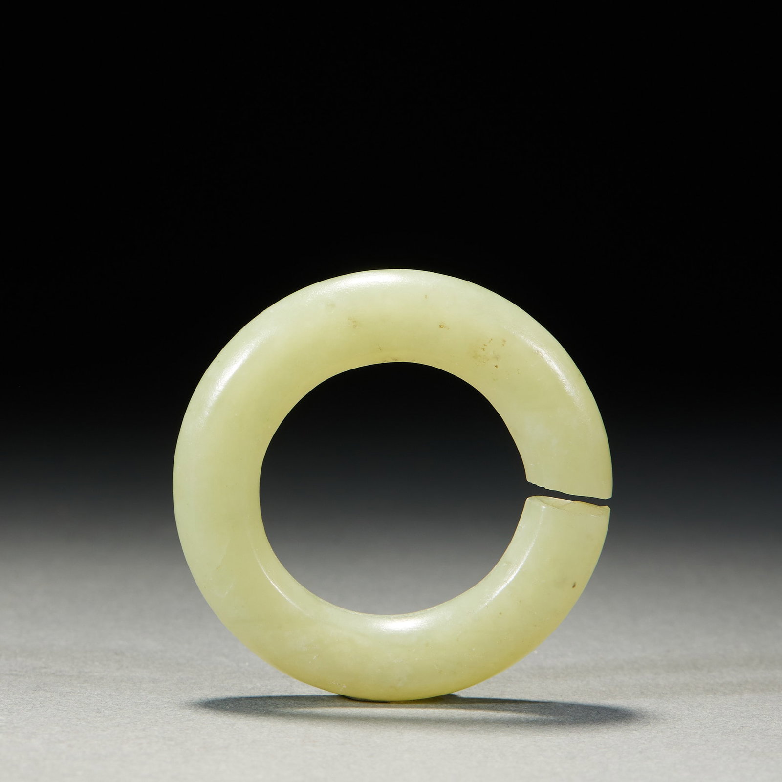 Four Jade Jue Slit Discs - 4