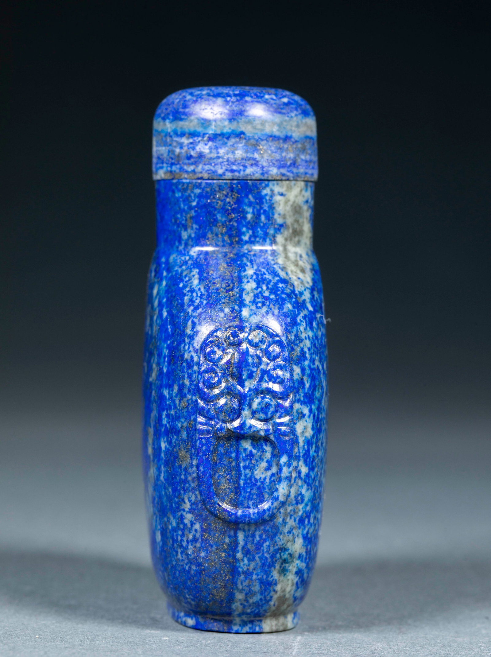 Lapis lazuli snuff bottle - 4
