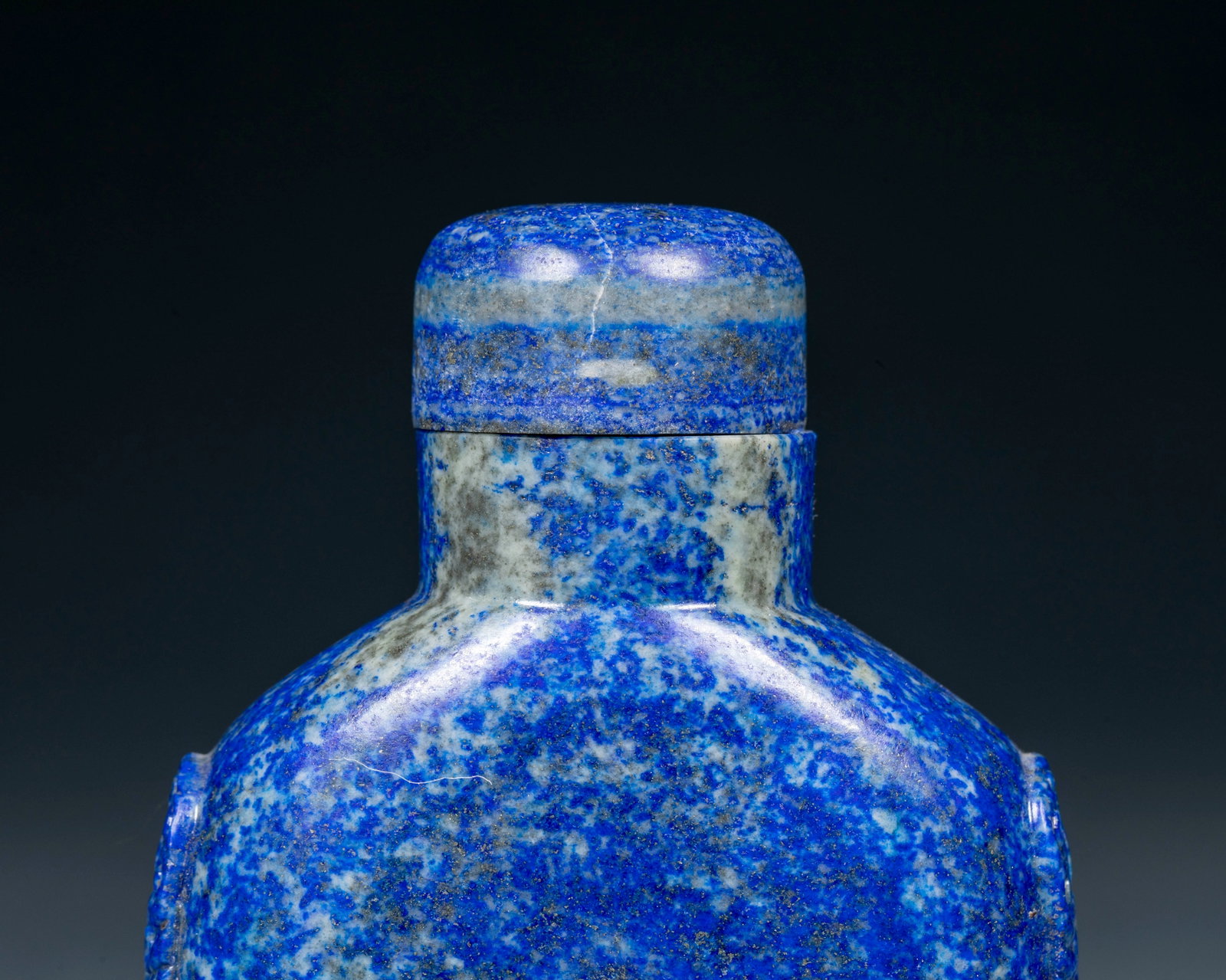Lapis lazuli snuff bottle - 6