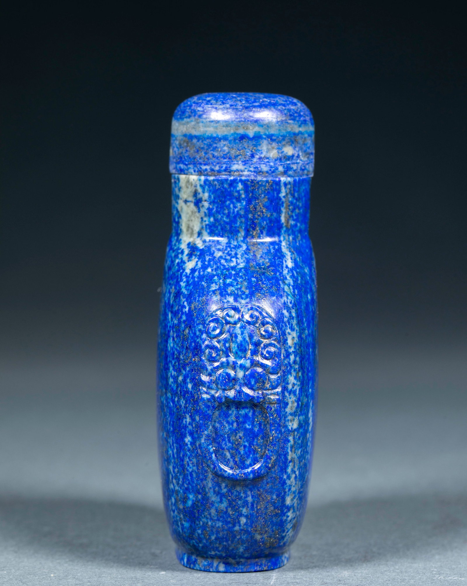 Lapis lazuli snuff bottle - 8