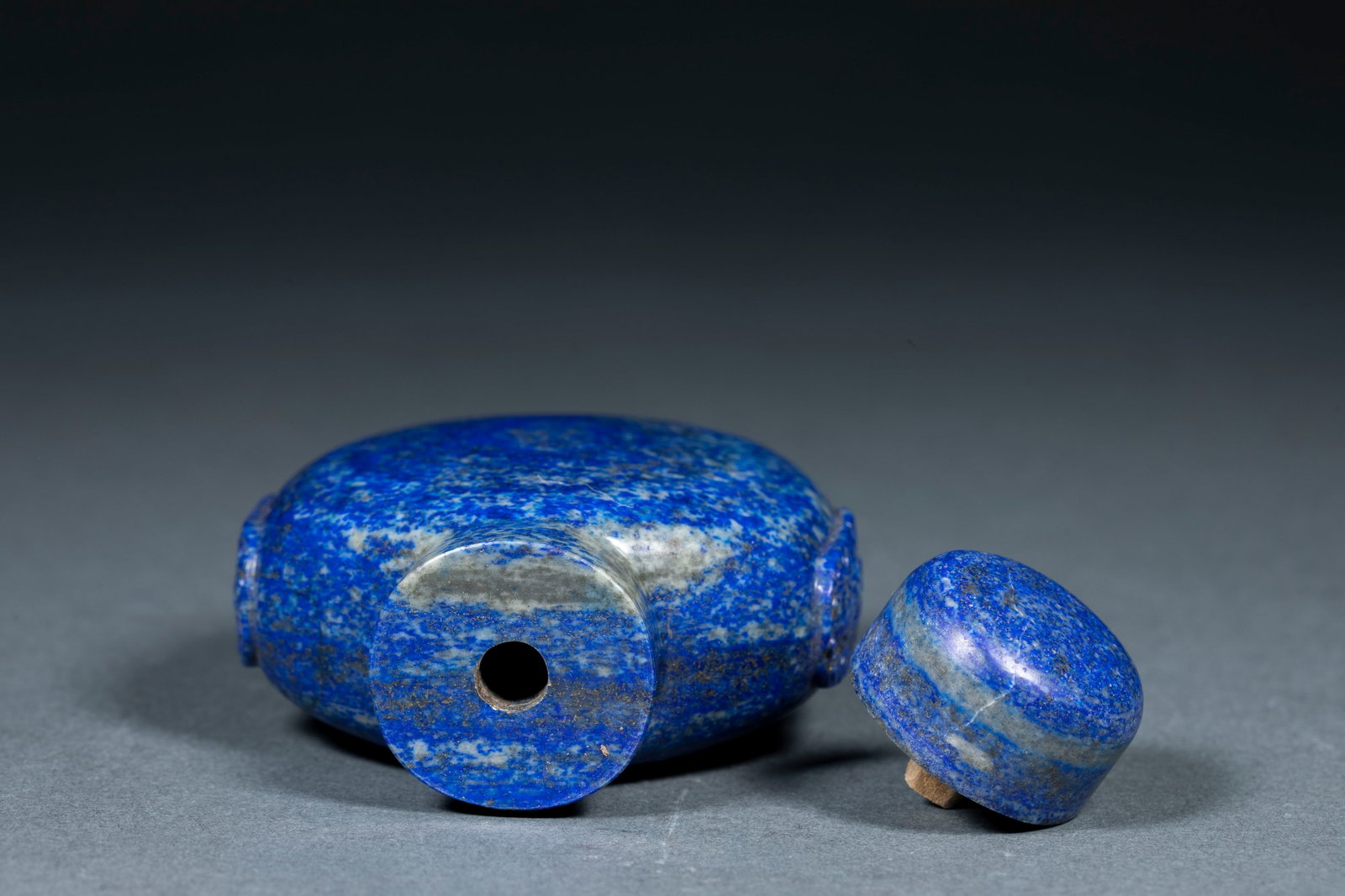 Lapis lazuli snuff bottle - 9