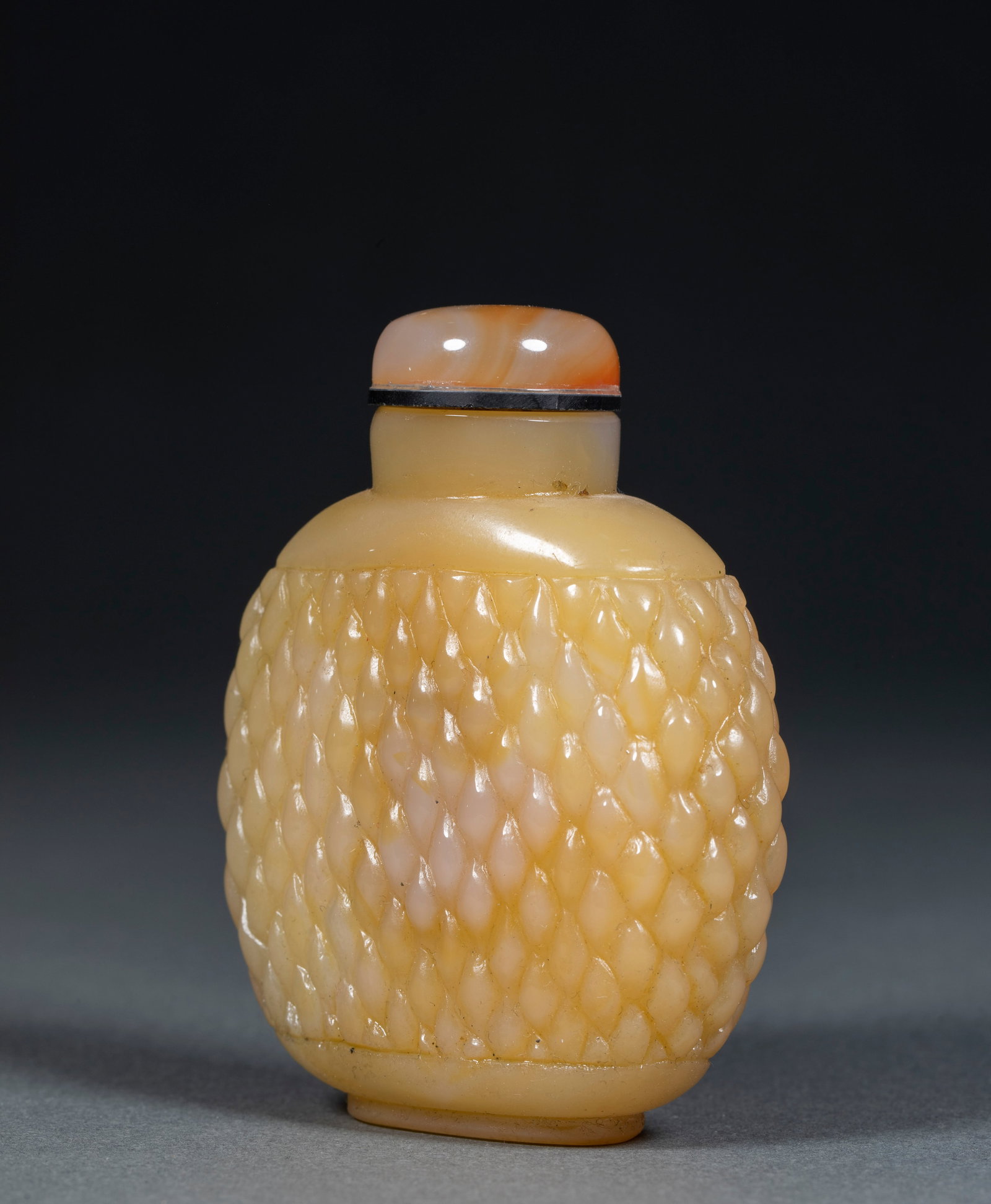 Agate snuff bottle - 3