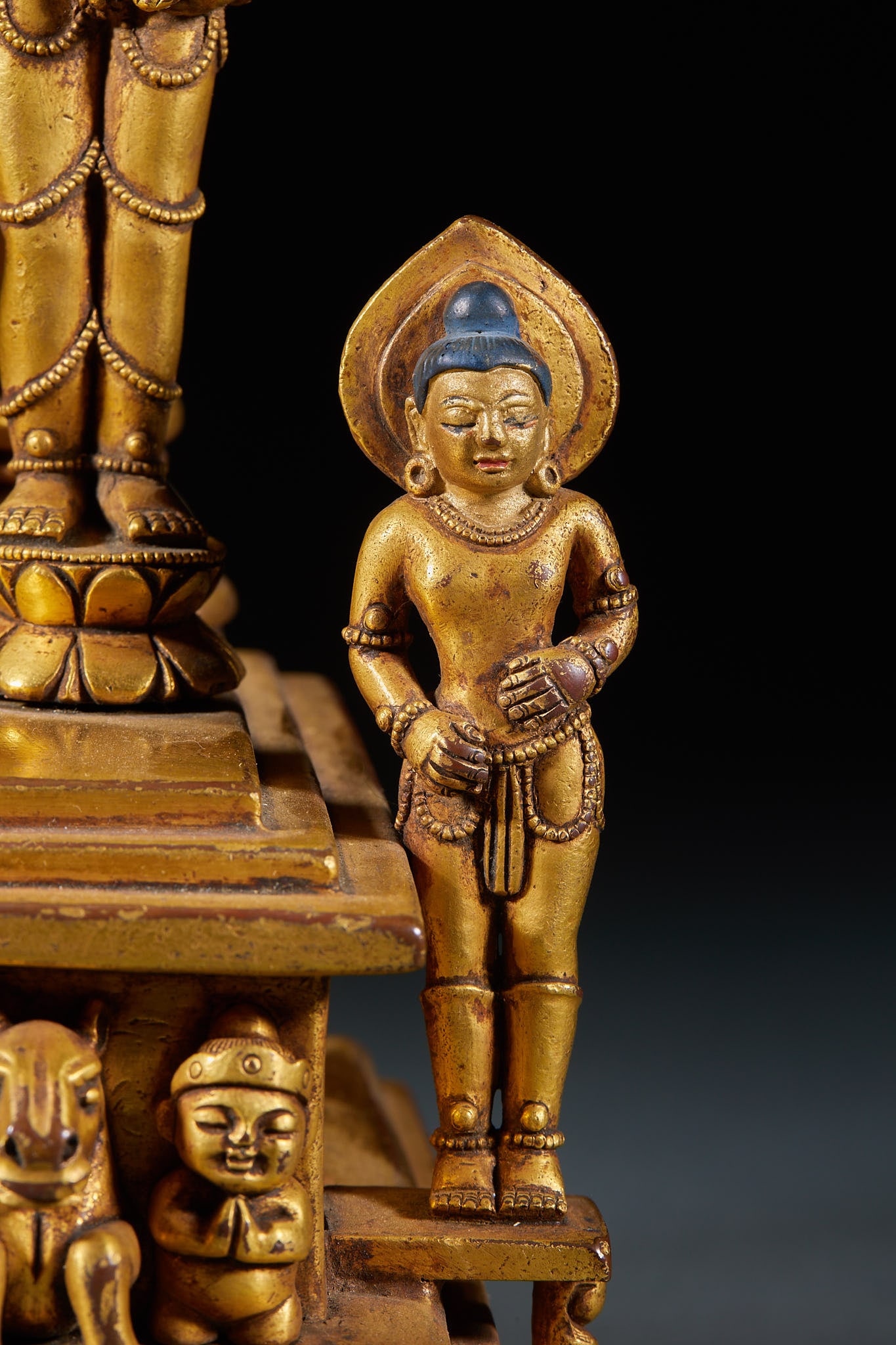 Copper-gilded Guanyin - 10