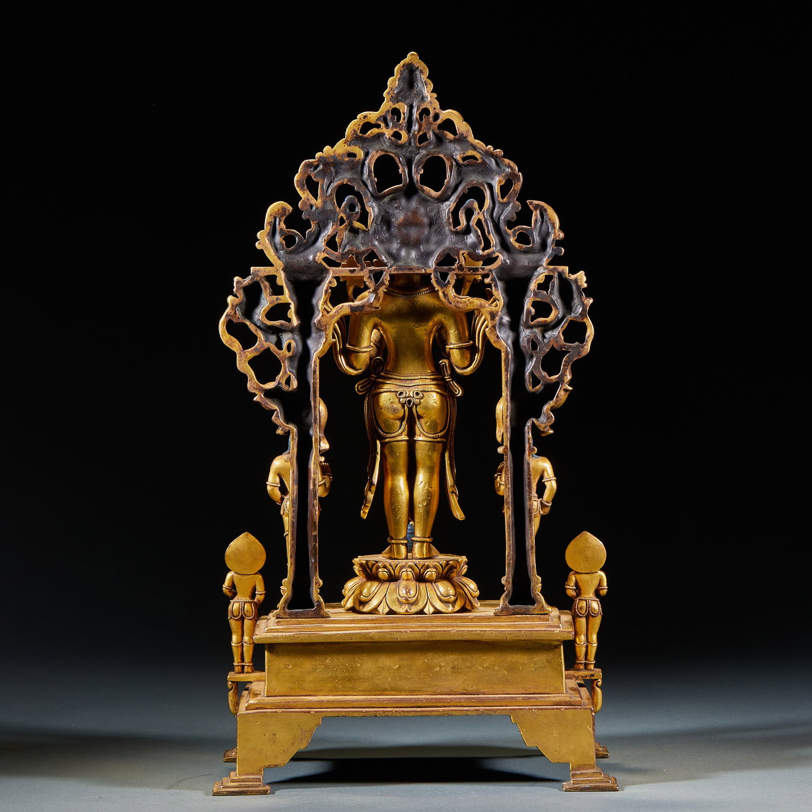 Copper-gilded Guanyin - 12