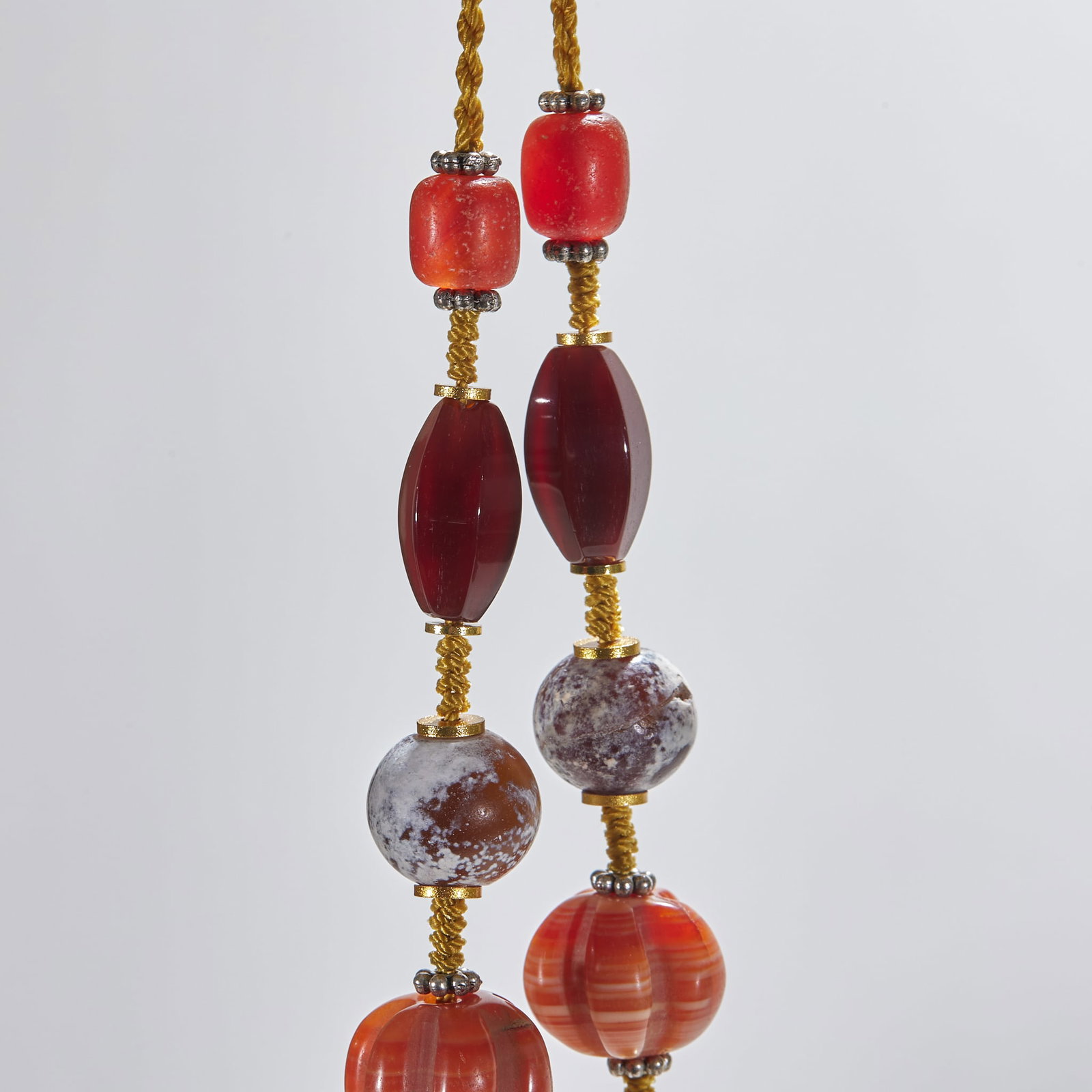 Agate with Crystal Roller Pendant - 2