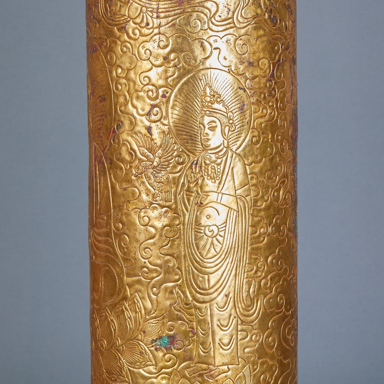 Copper gilt pagoda - 10