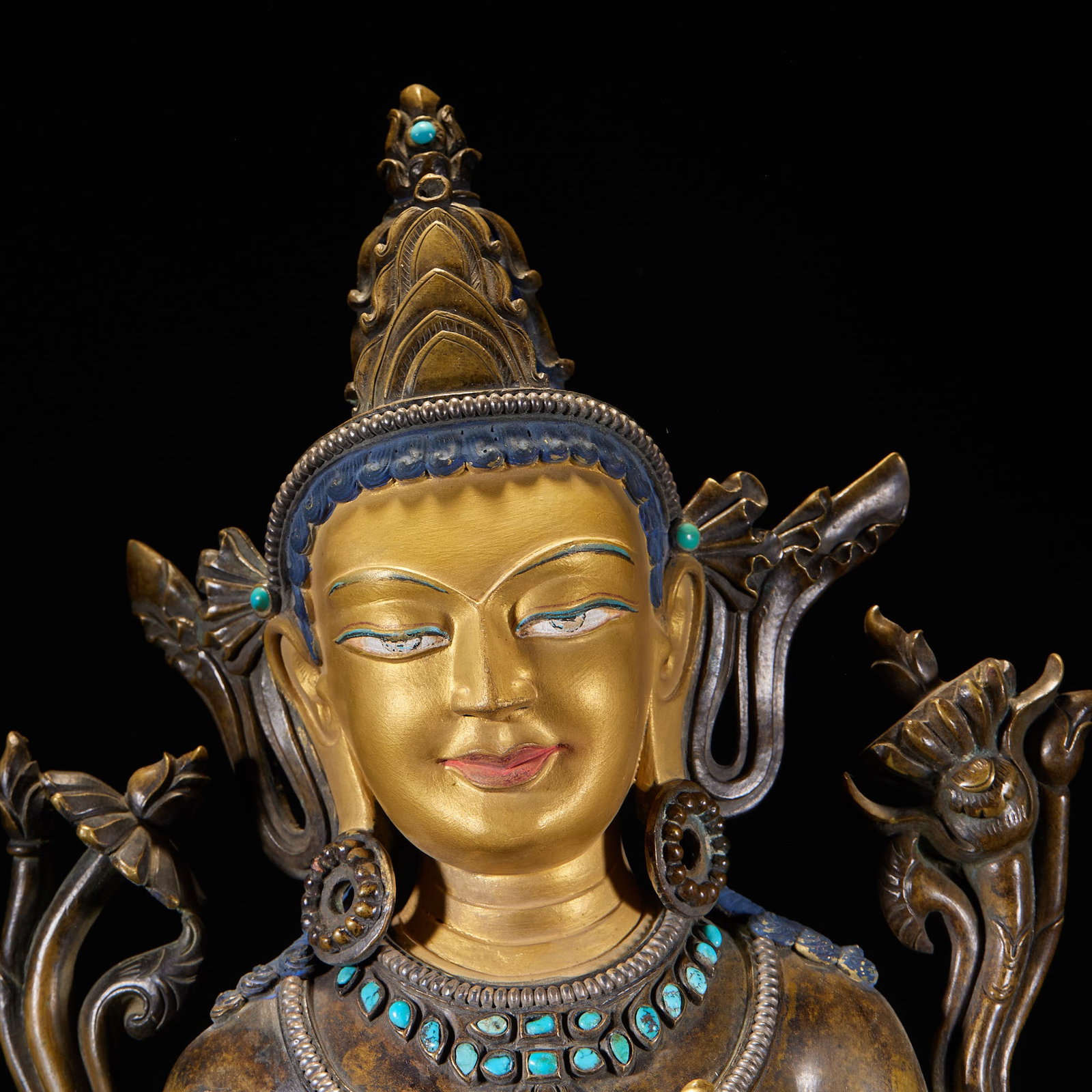 Alloy copper Tara statue - 2
