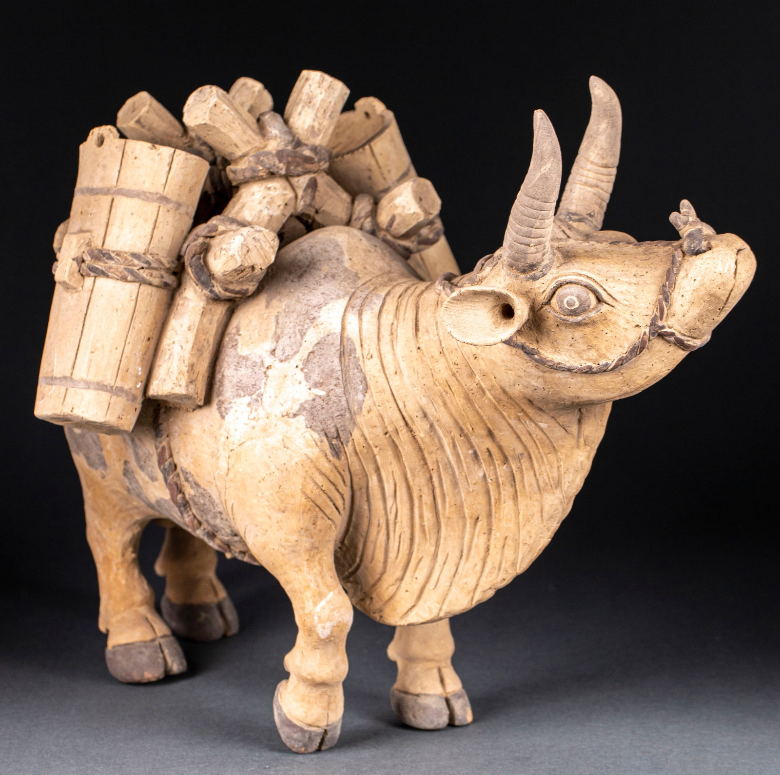 Pottery ox ornaments - 8