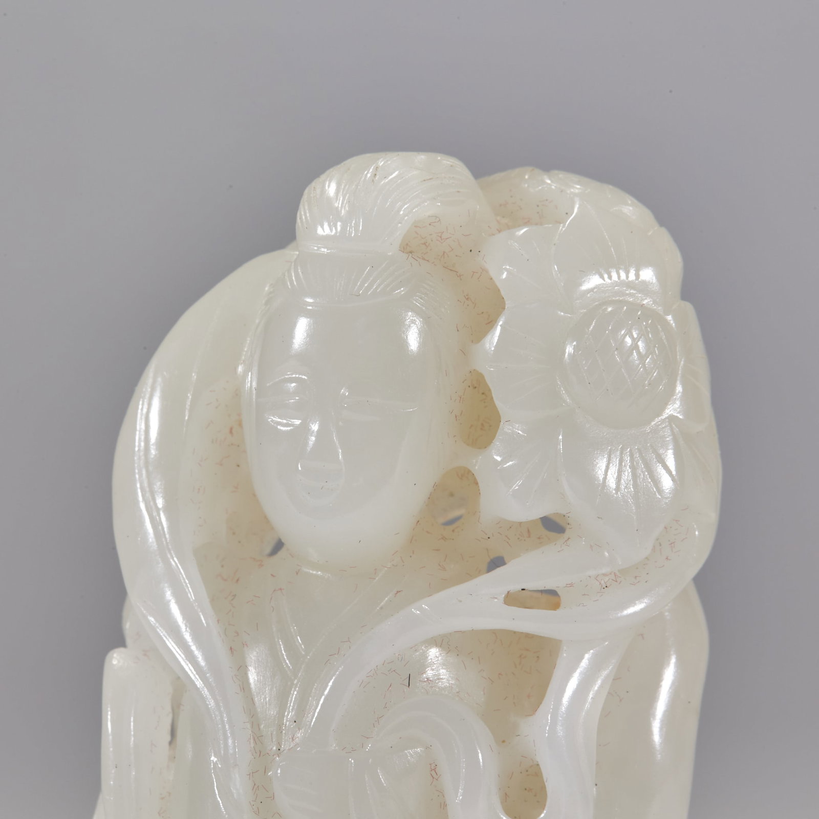 Hetian Jade Standing Guanyin Statue - 2