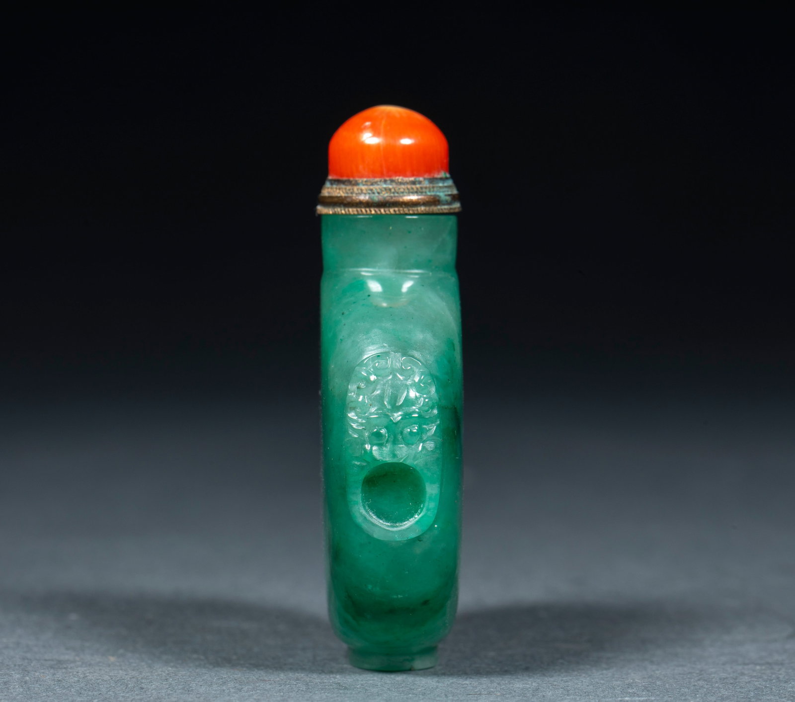 Emerald snuff bottle - 4