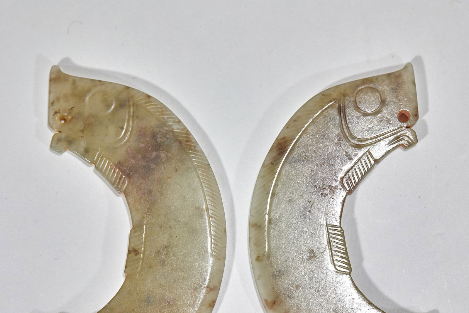 Jade fish couple. - 4