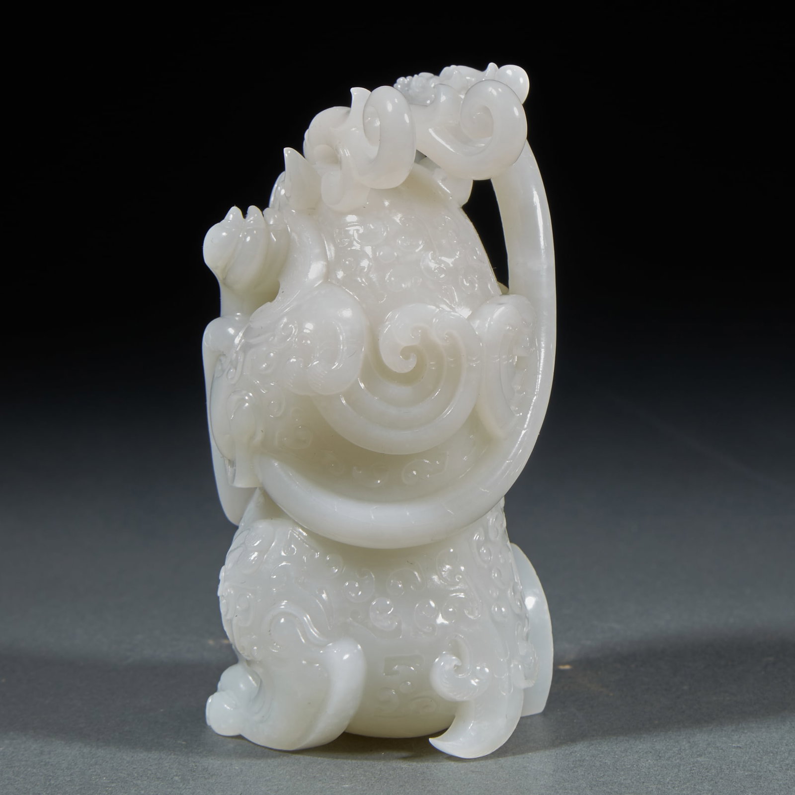 Hetian jade beast pair - 6